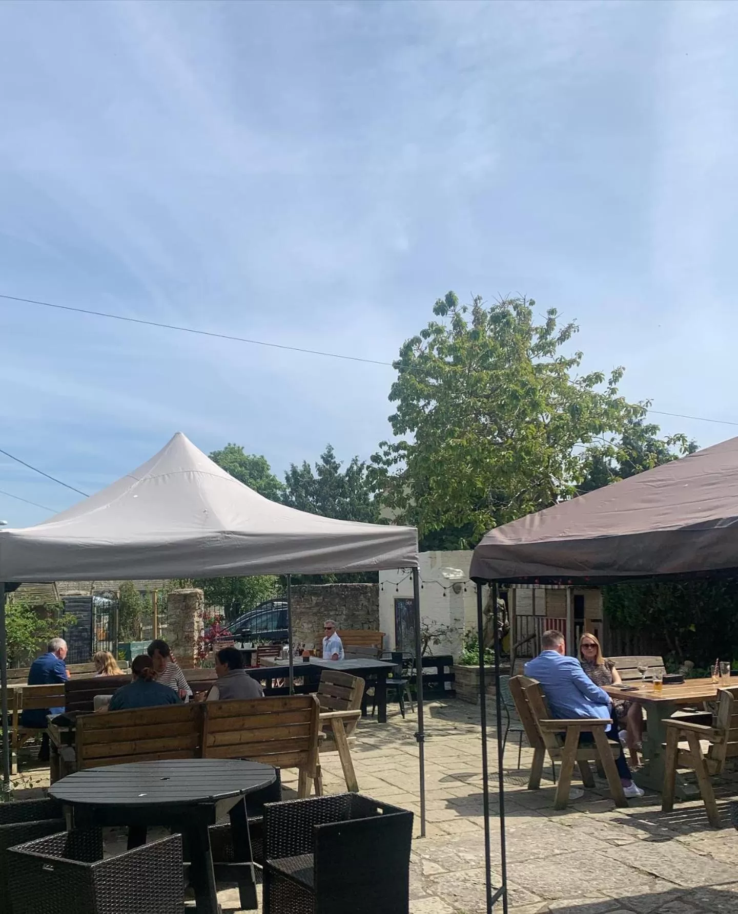 Garden, Restaurant/Places to Eat in The Ilchester Arms Hotel, Ilchester Somerset