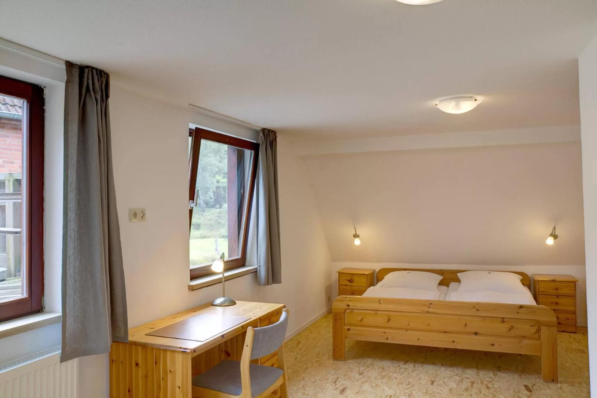 Bed in Biohotel Spöktal