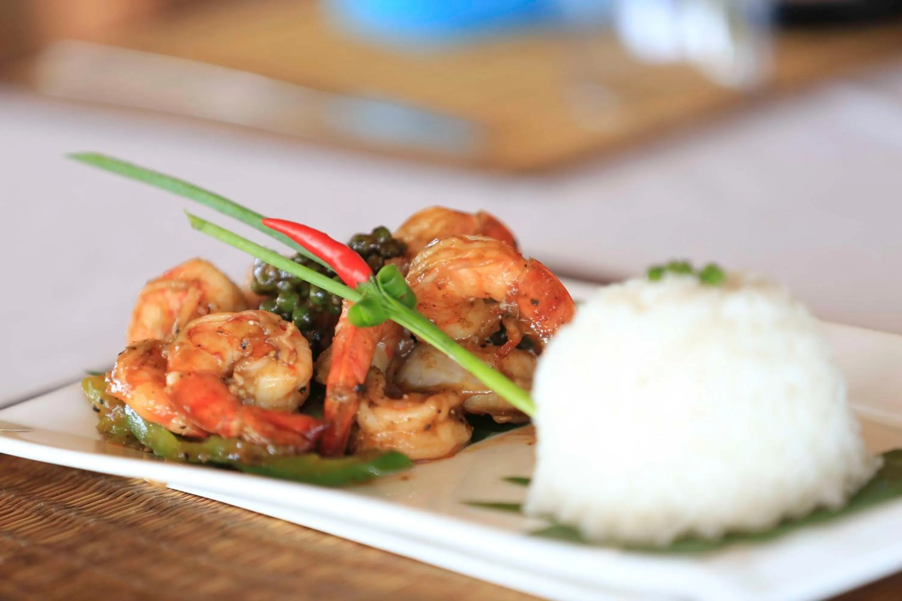 Food close-up in Sok San Beach Resort