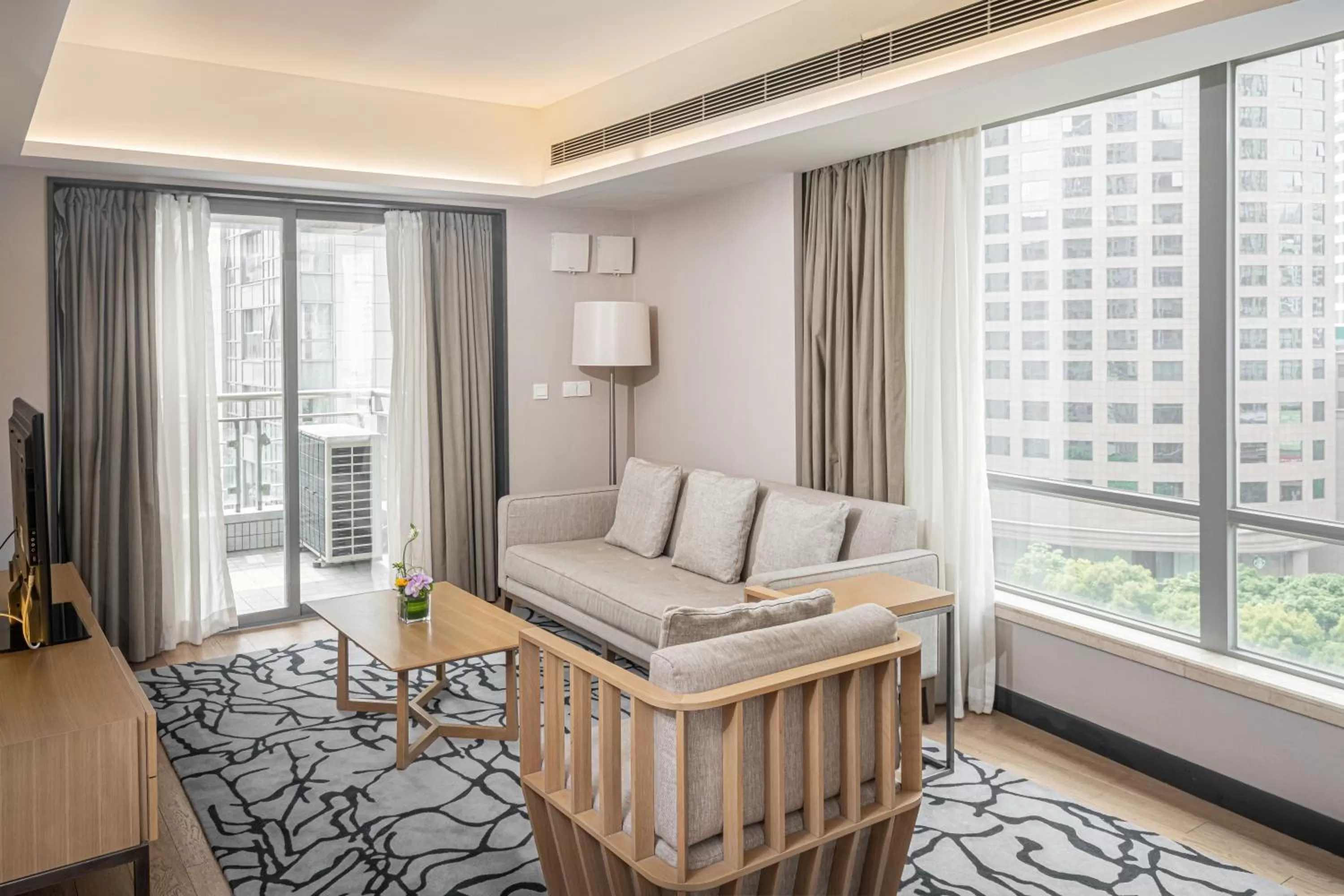 Living room, Seating Area in Fraser Residence Shanghai