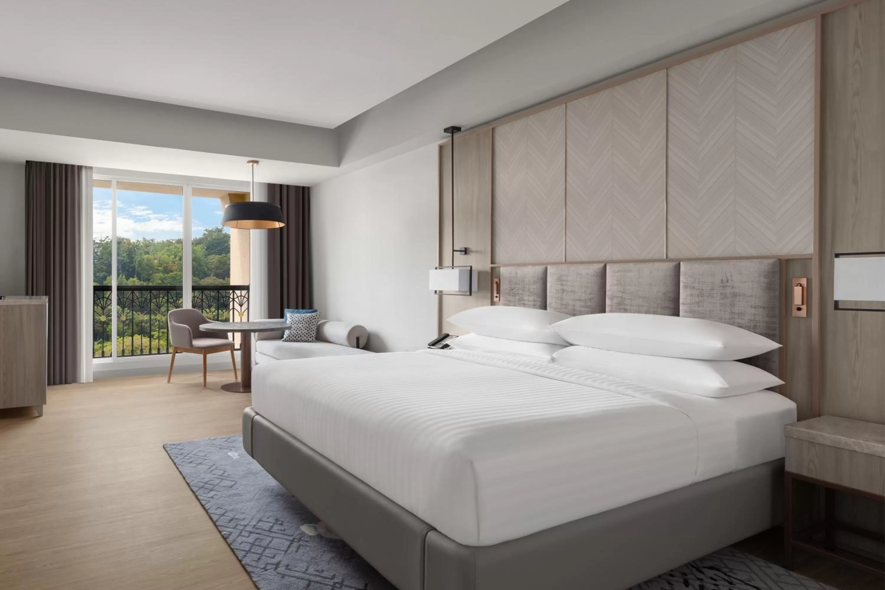 Bed in Putrajaya Marriott Hotel