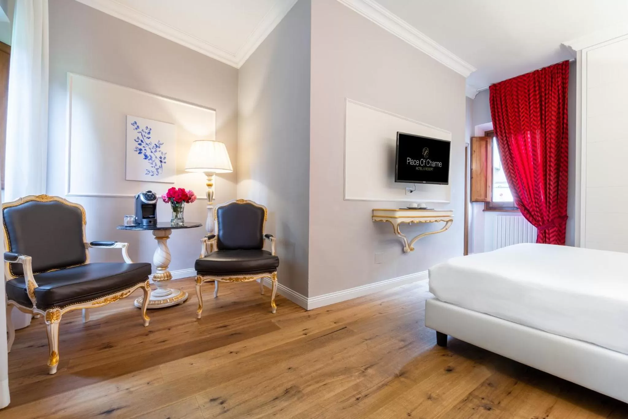 Bed in Art Hotel Villa Agape - Place of Charme