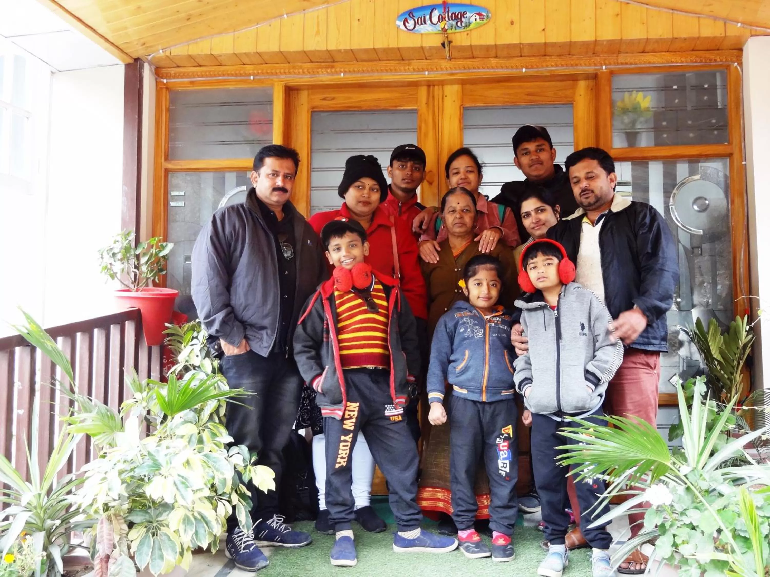 group of guests in Sai Cottage Shimla