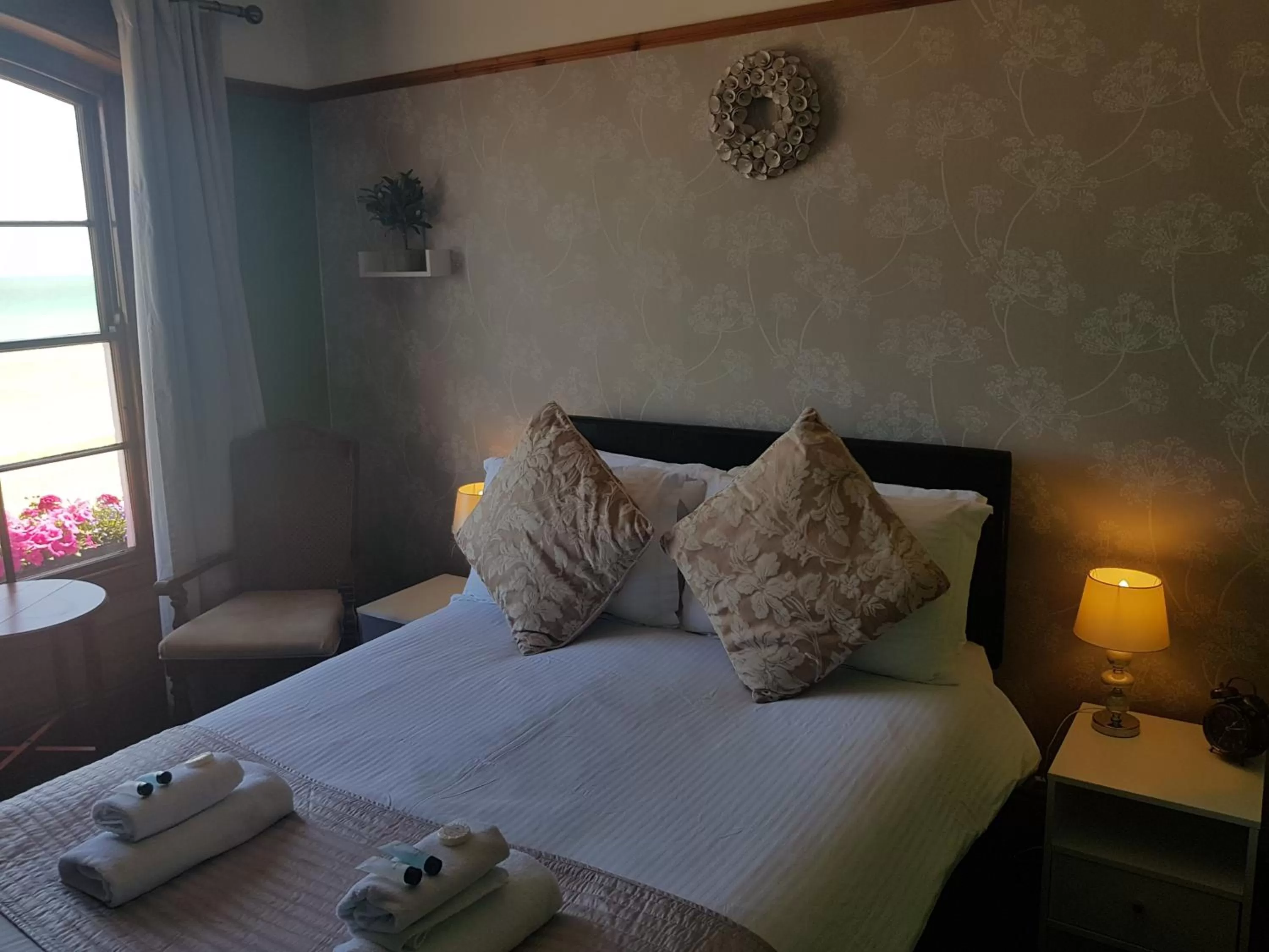 Decorative detail, Bed in Waterfront Hotel