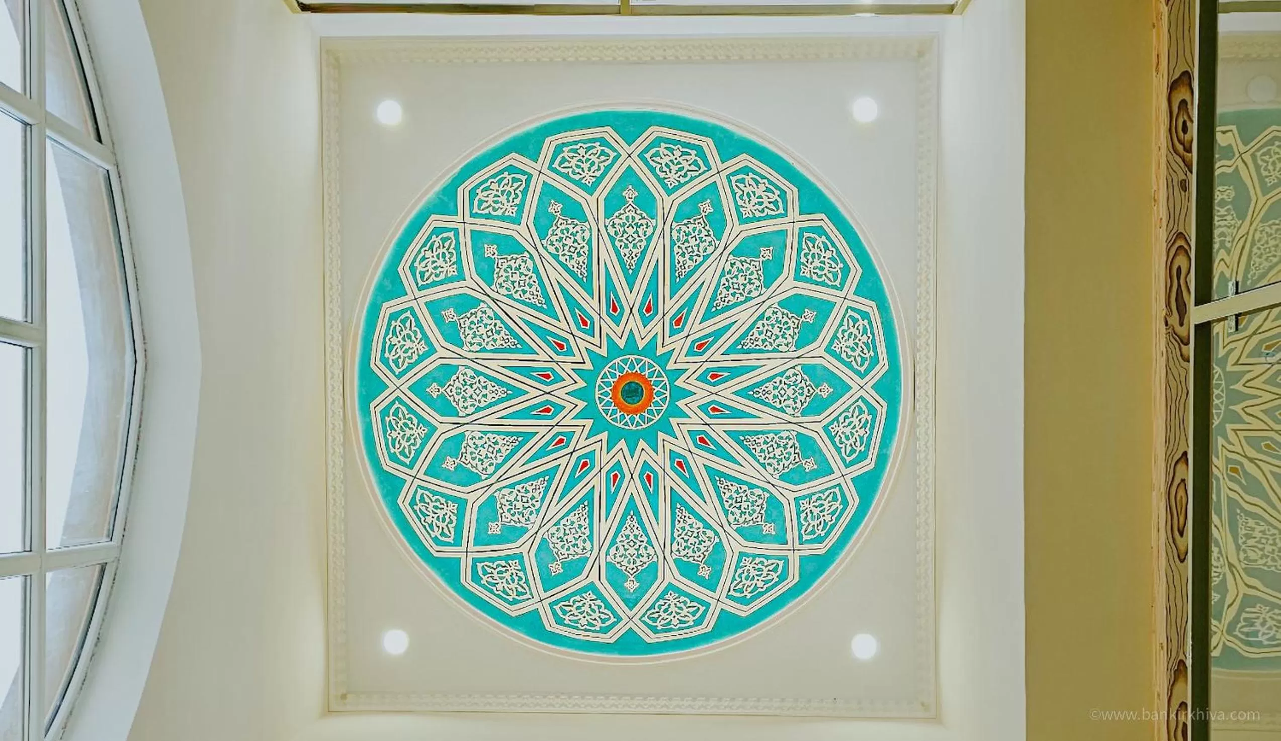 Decorative detail in Hotel Bankir Khiva