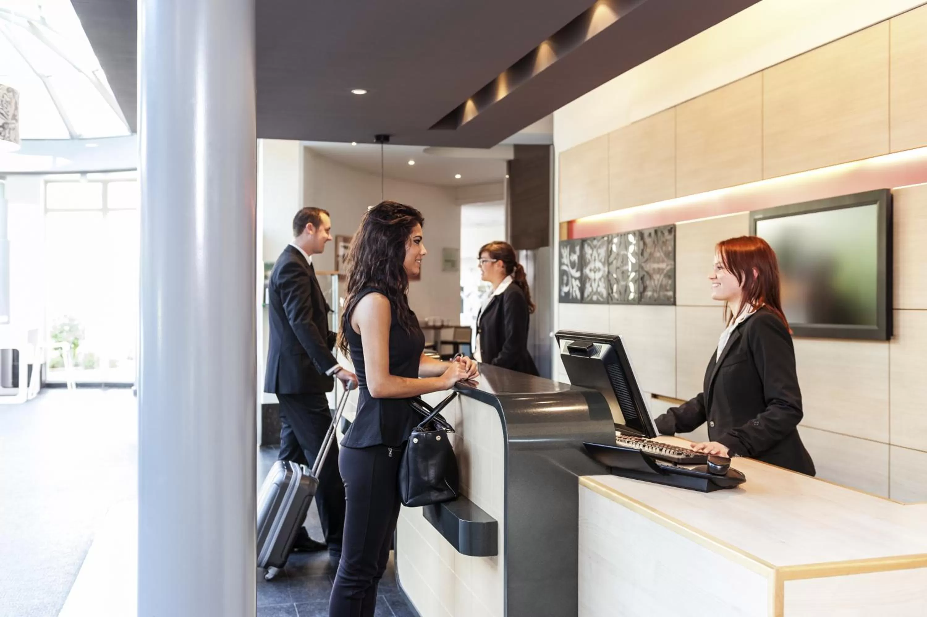 Lobby or reception in Novotel Gent Centrum