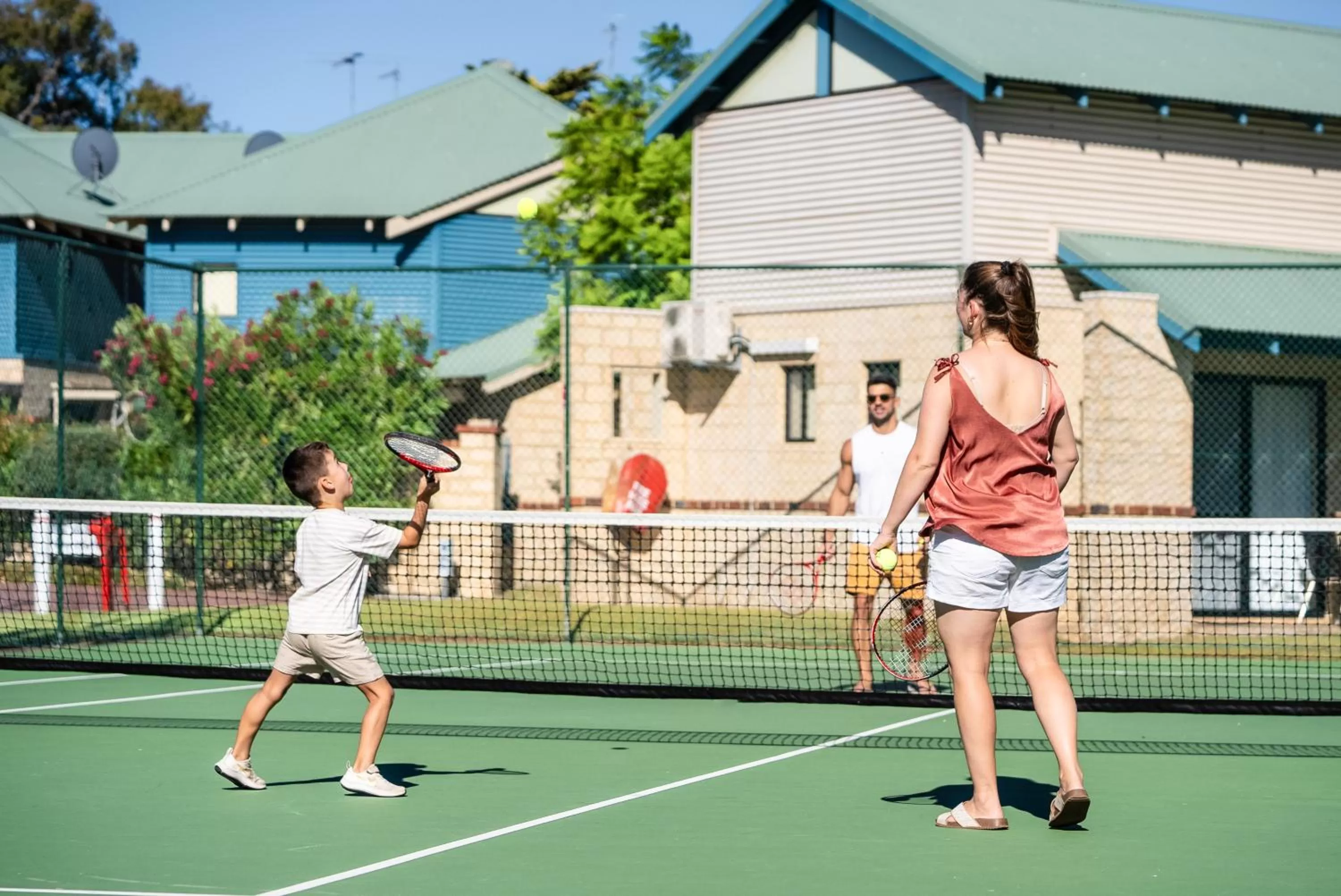 Tennis court in Amalfi Resort Busselton's Best Kept Secret