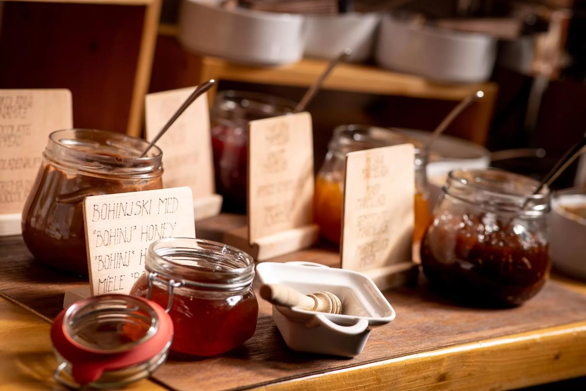 Food and drinks in Bohinj Eco Hotel