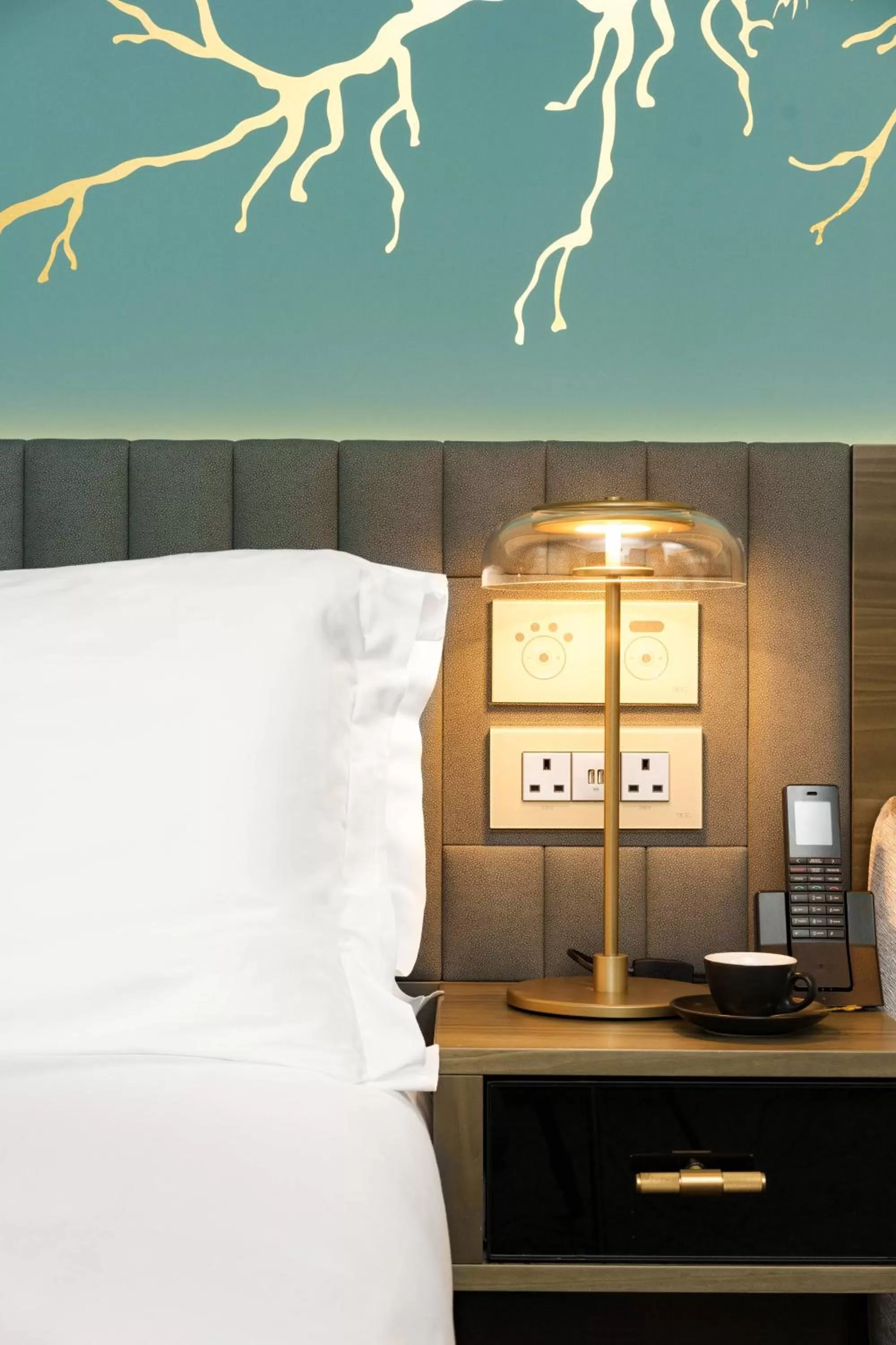 Decorative detail, Bed in Middle Eight - Covent Garden - Preferred Hotels and Resorts