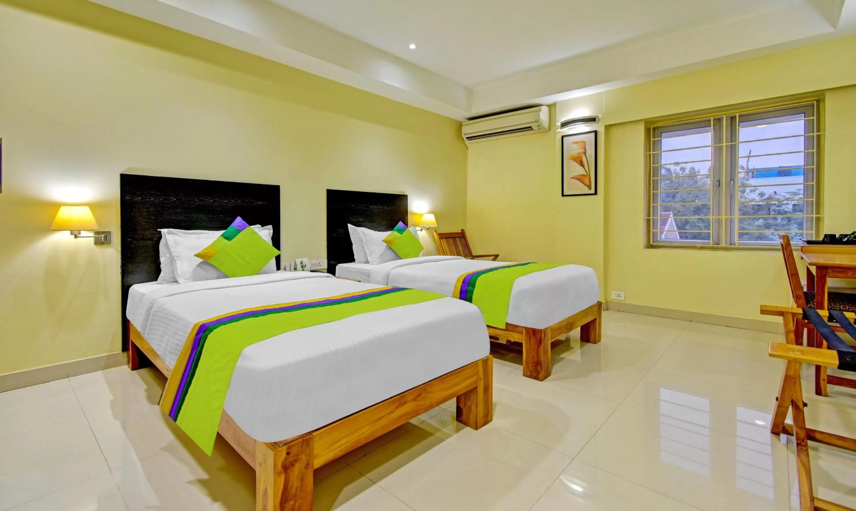 Bedroom, Bed in Treebo Vapr Guindy Ekkatuthangal