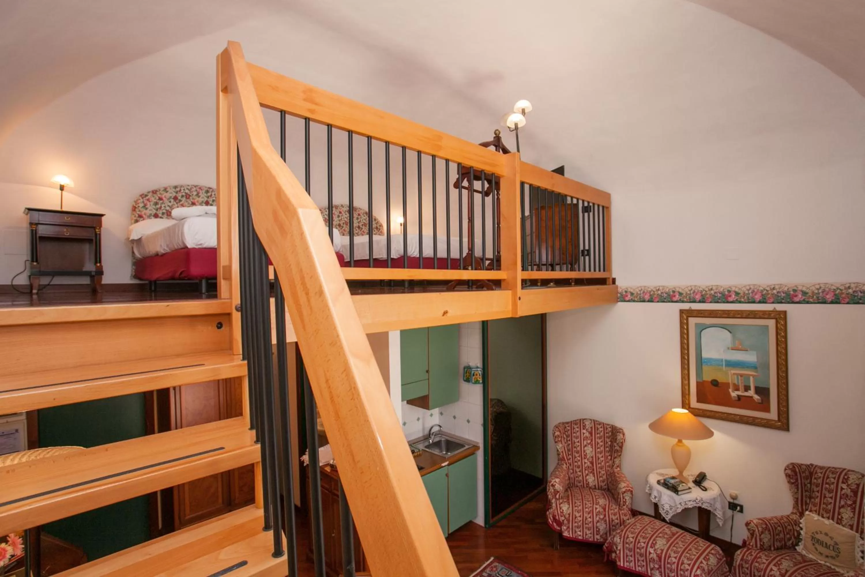 Living room, Bed in Zodiacus Residence