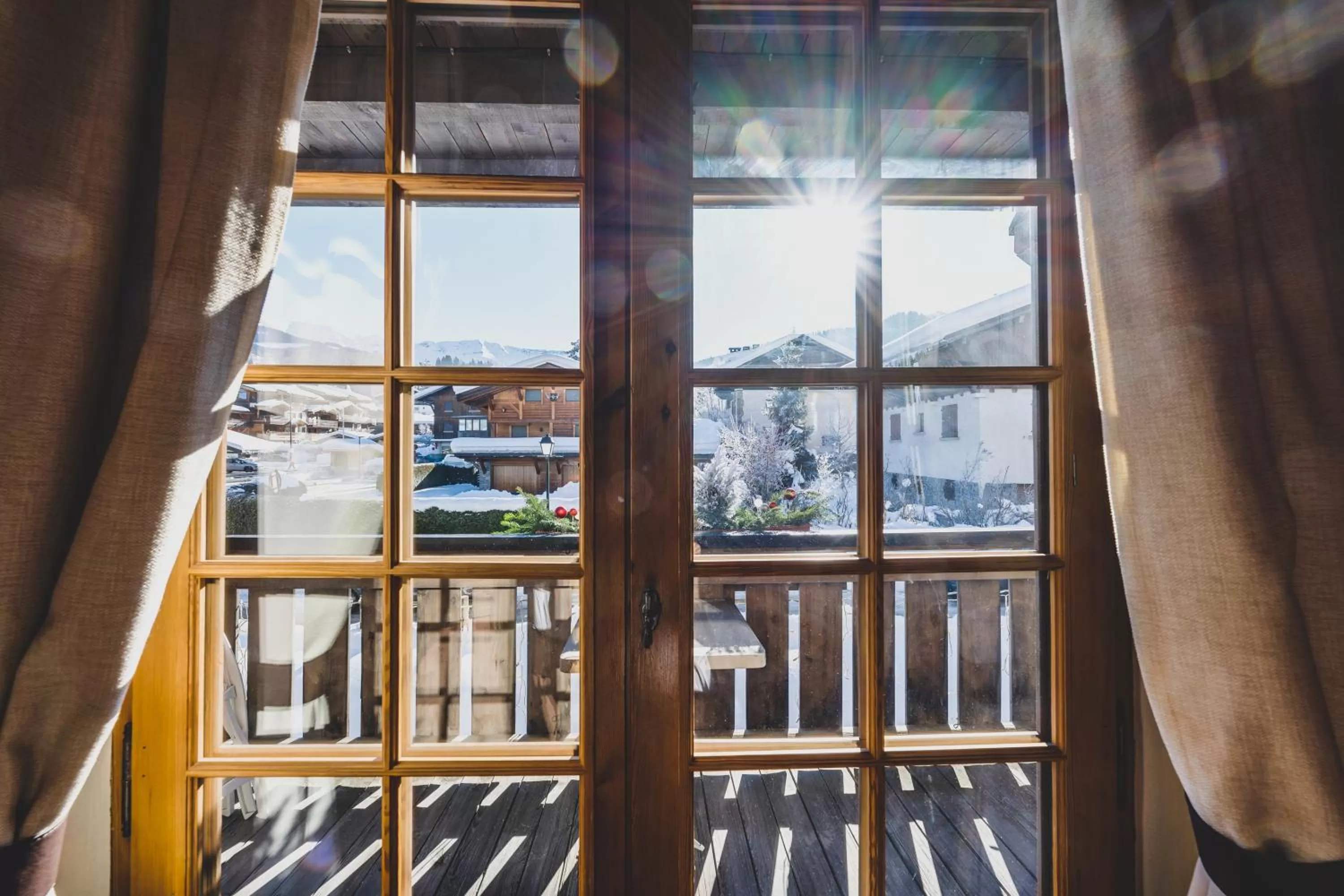 City view in Hôtel La Grange d'Arly