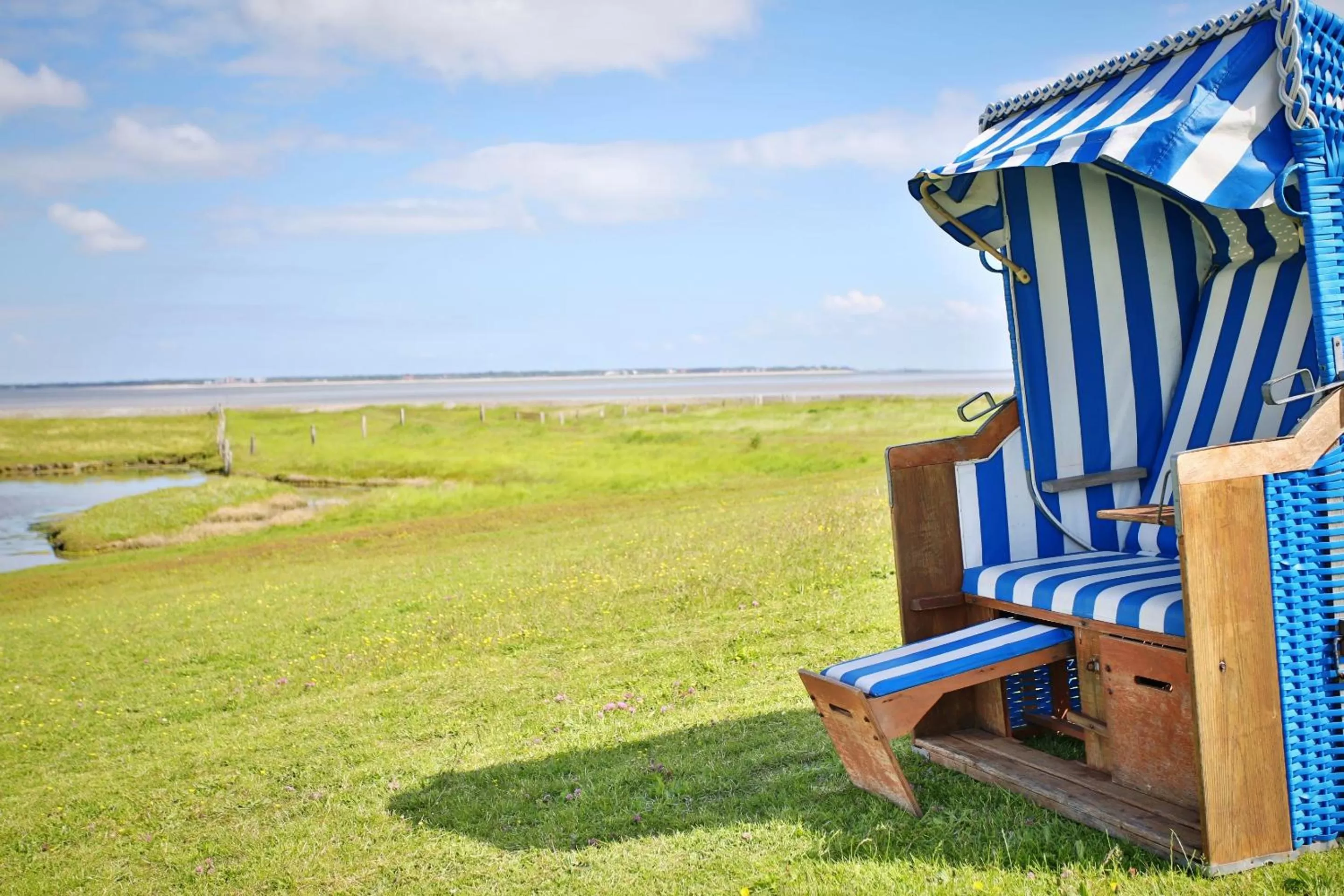 Natural landscape in Anker's Hörn - Hotel & Restaurant auf der Hallig Langeness