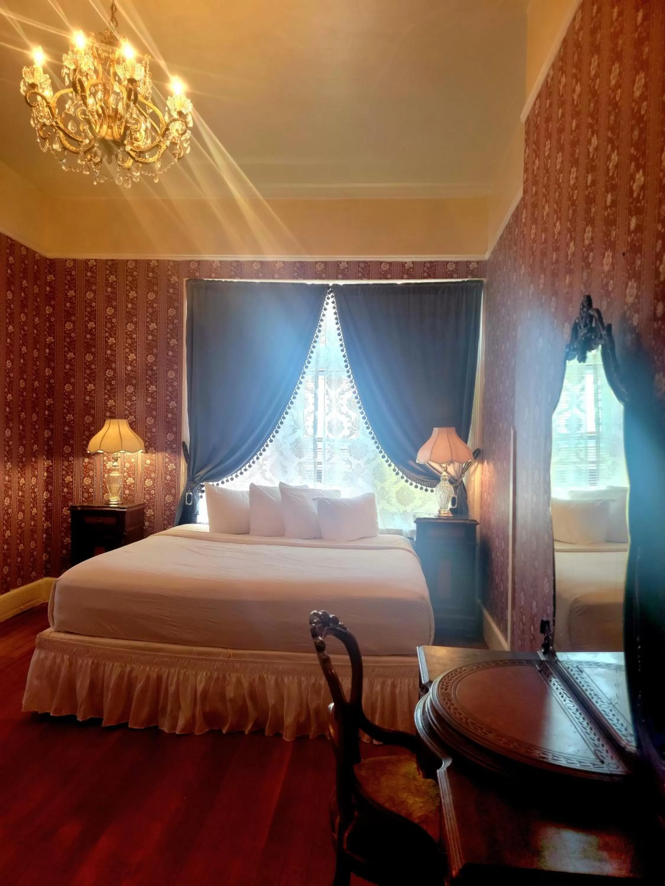 Bed in Copper Queen Hotel