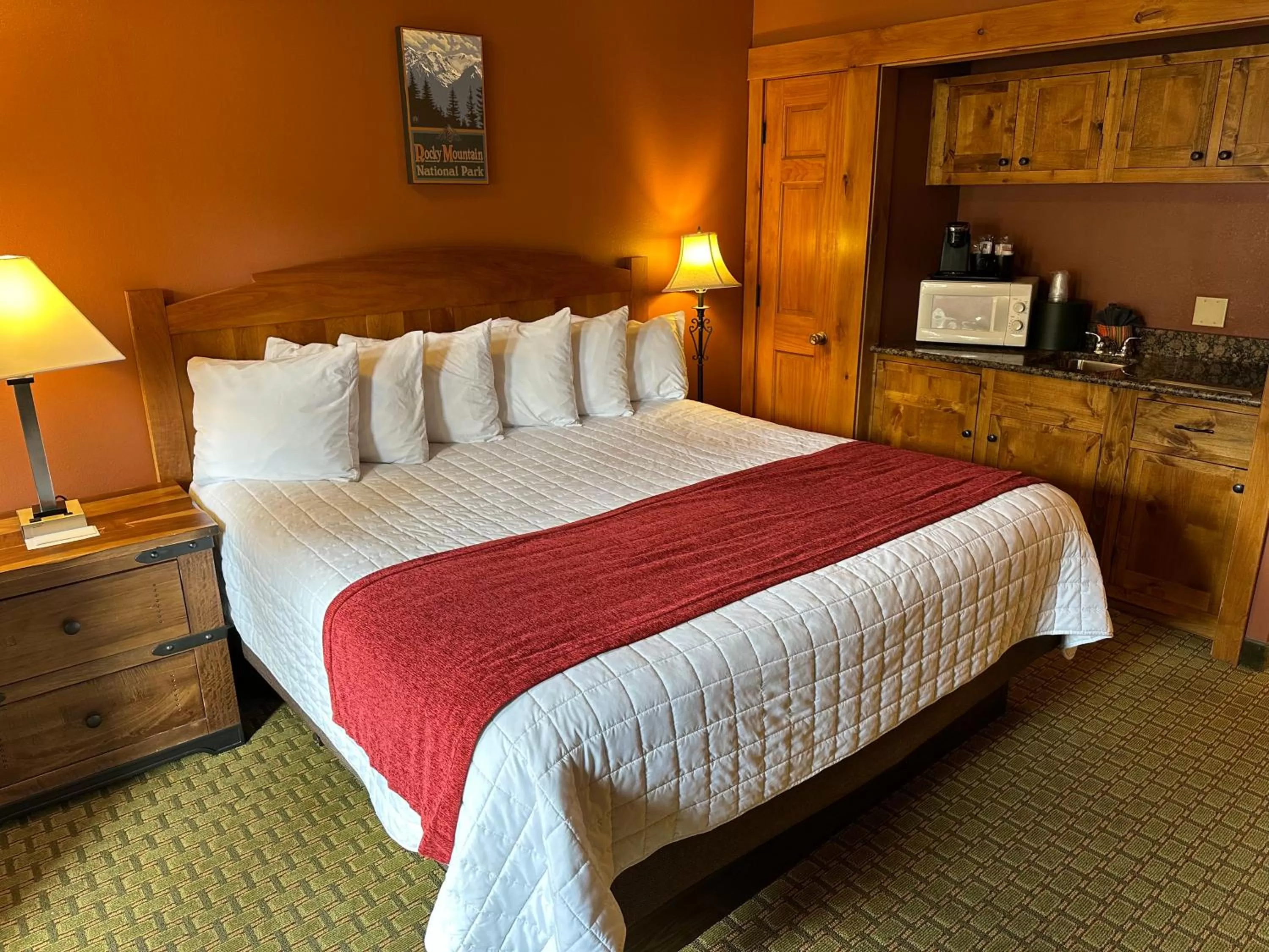 Bed in Silver Moon Inn