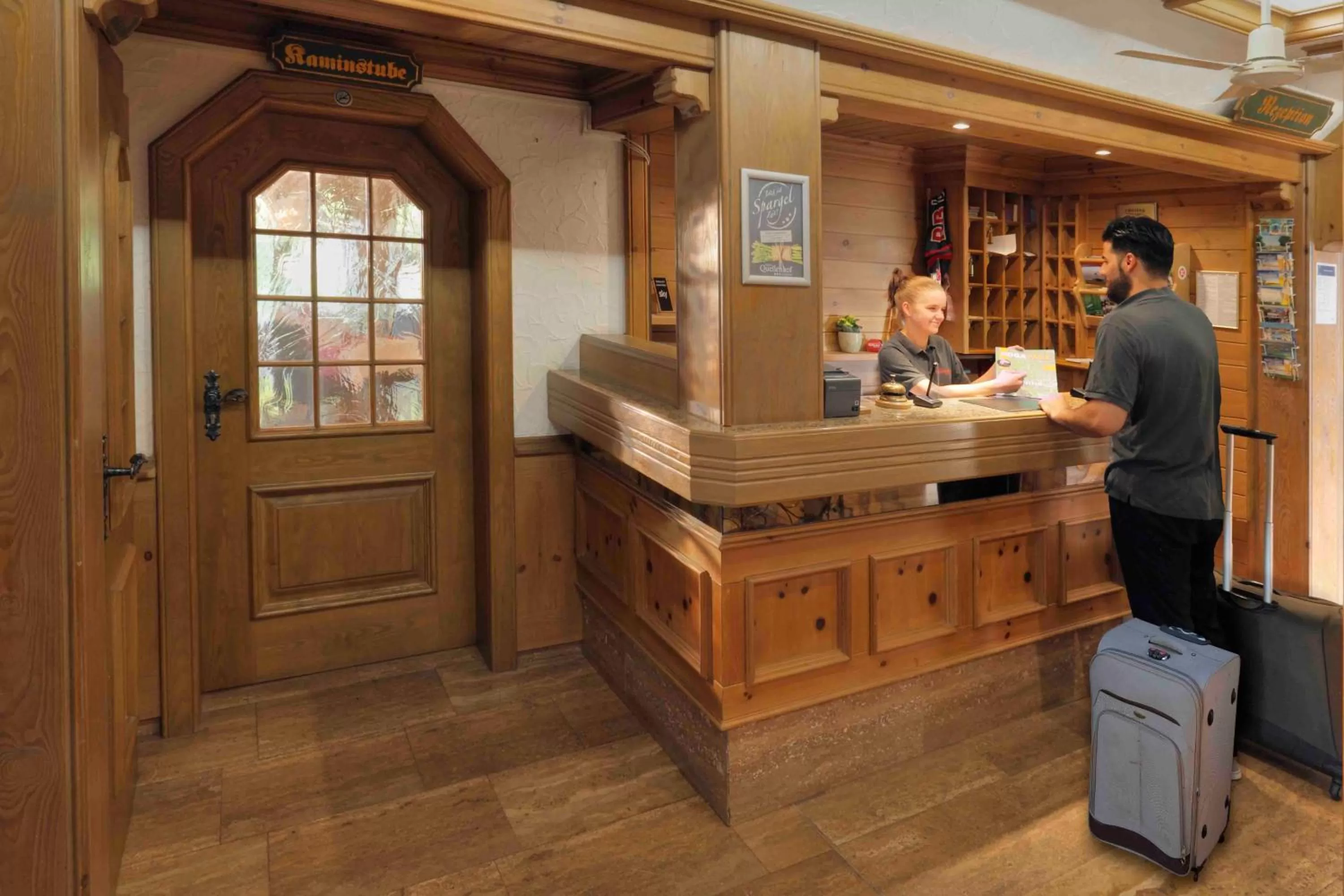 Lobby or reception in Deeke's Quellenhof