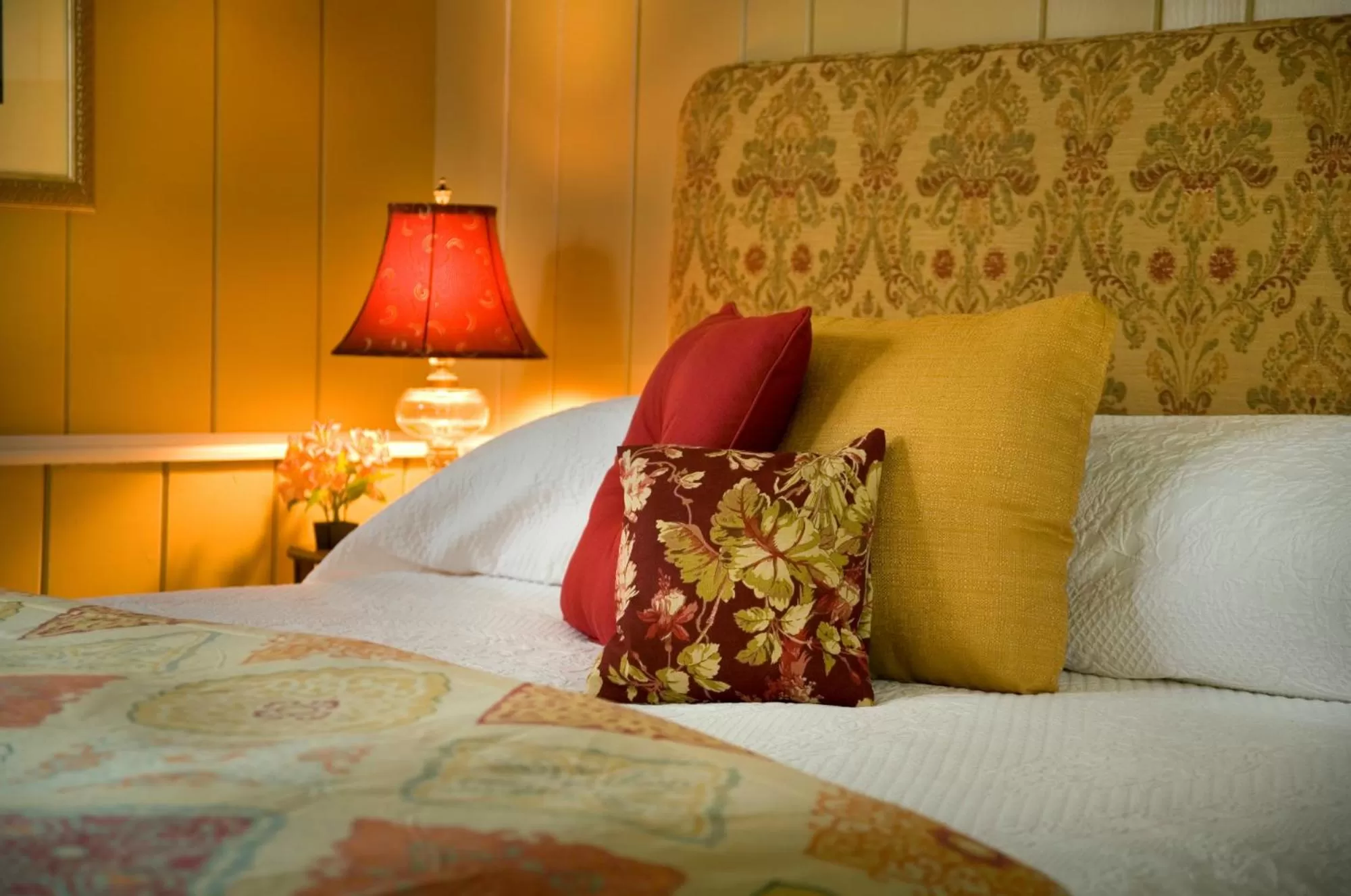 Decorative detail, Bed in Brampton Bed and Breakfast Inn