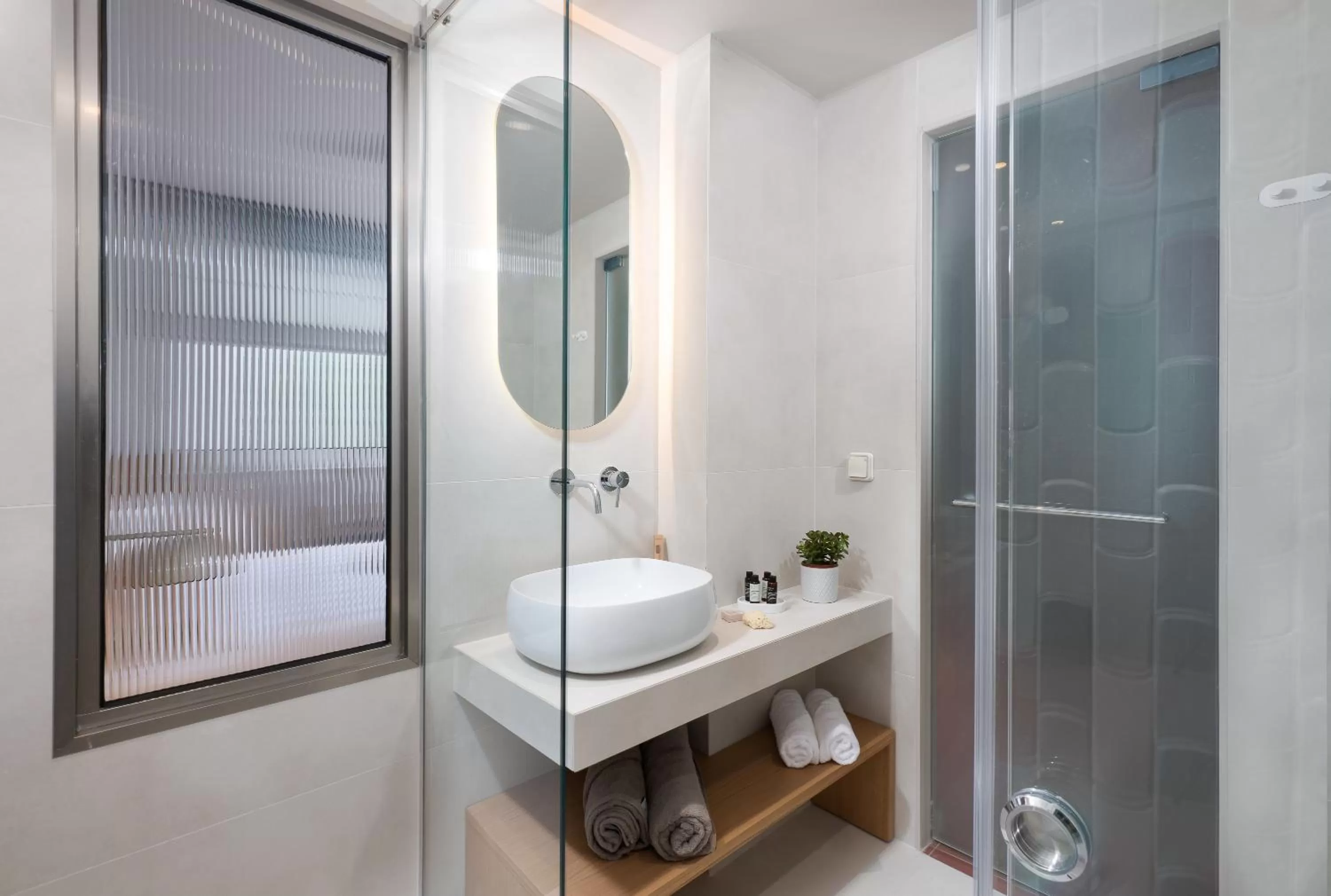 Shower in Alkima Athens Wellness Stay