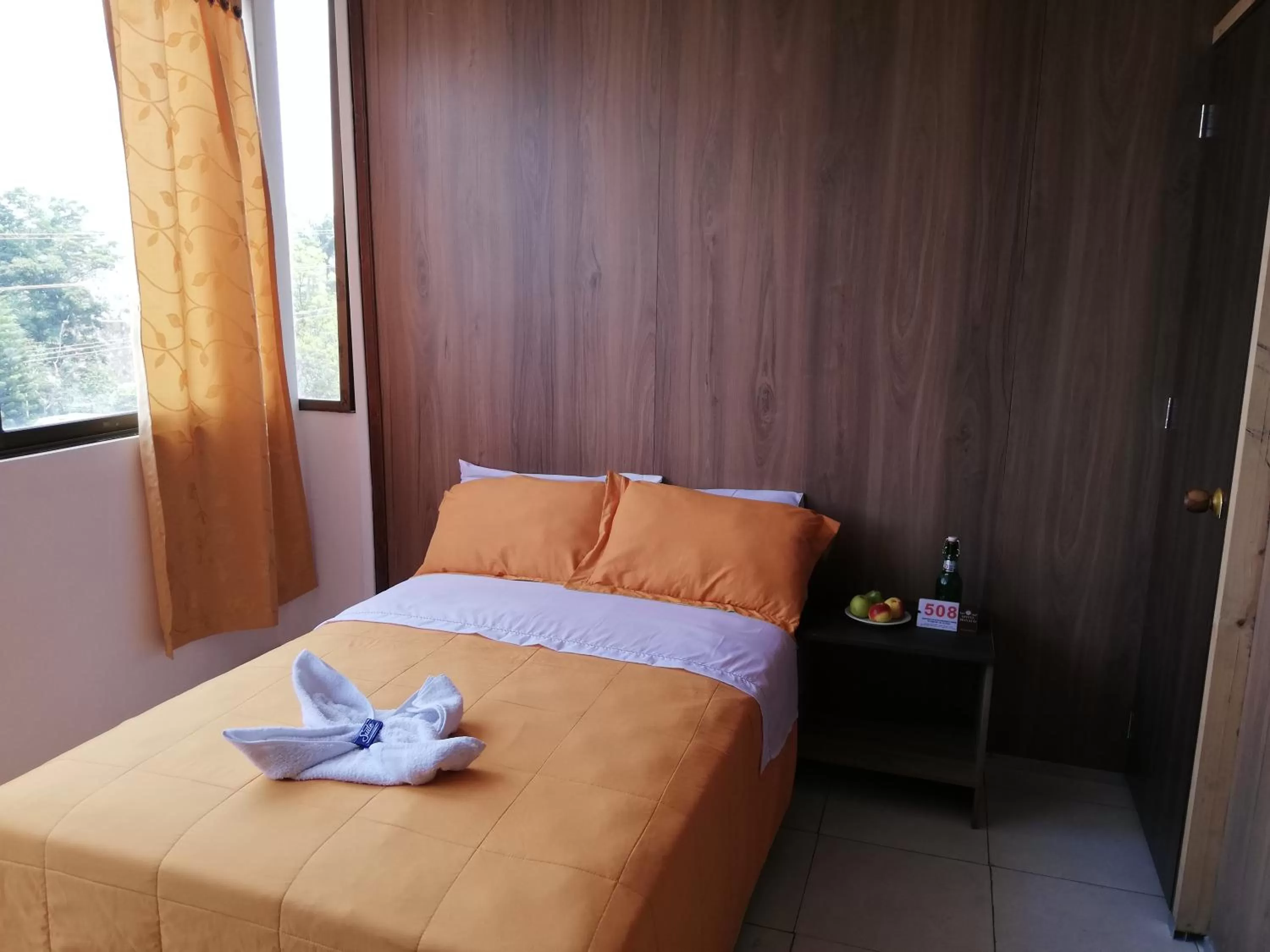 Bed in Hotel Mónaco de Fusa