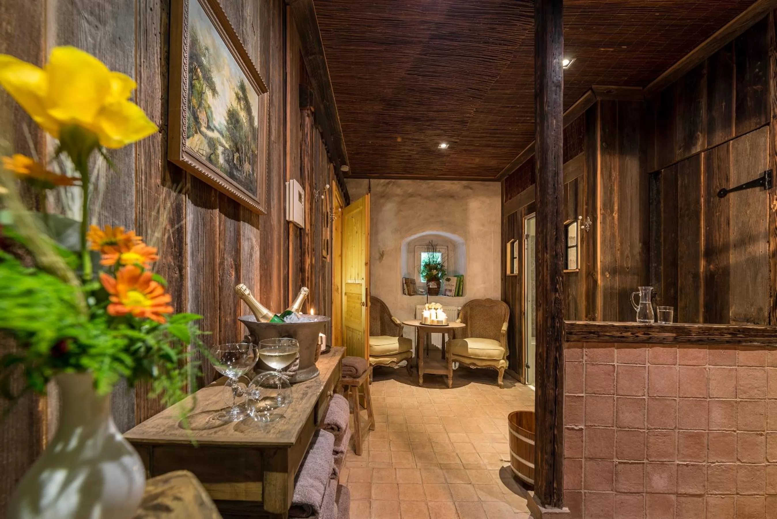 Sauna in Hotel Wellness Goldenes Fass Meißen