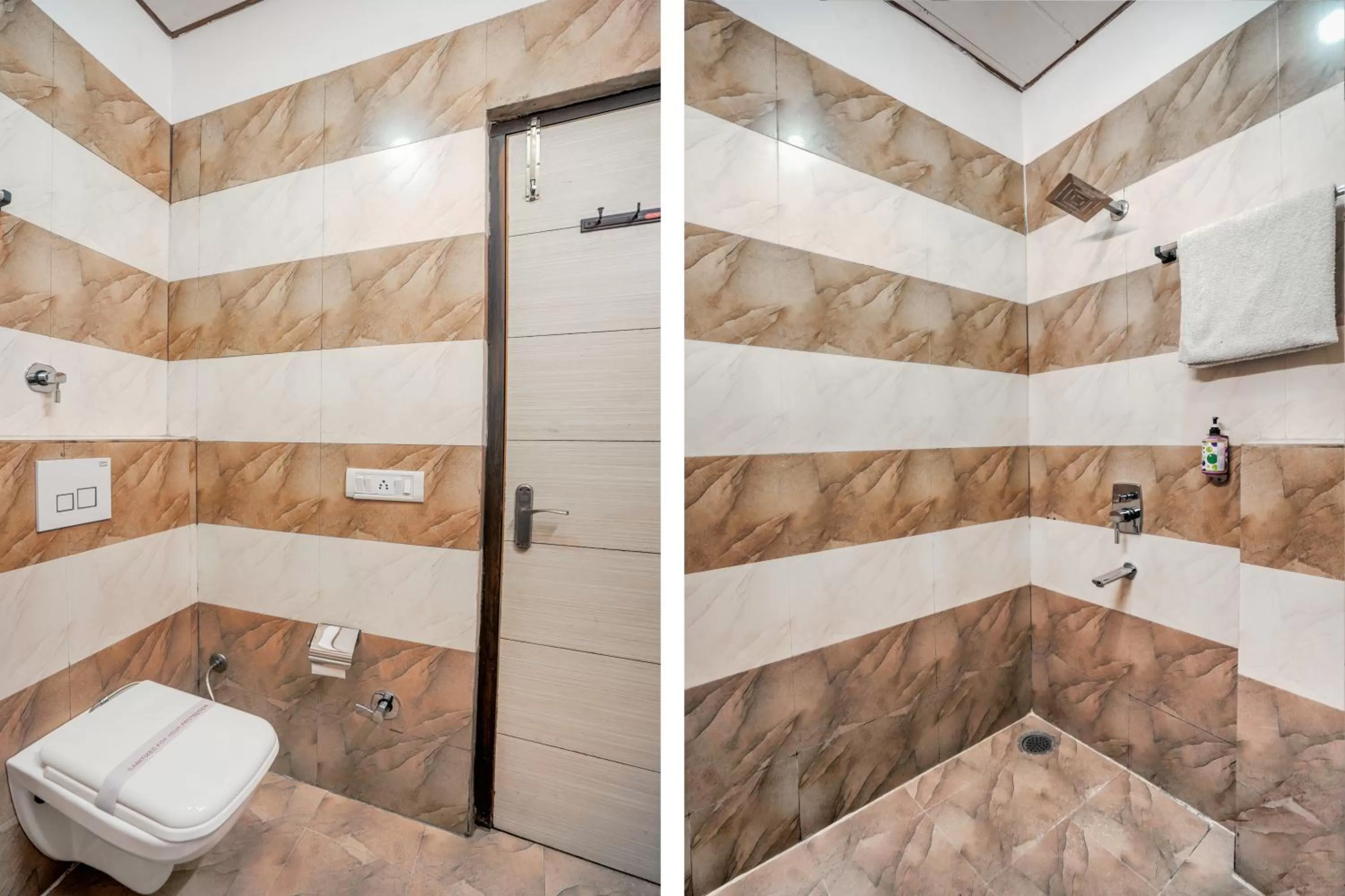 Shower in Hotel Seven- Center of City Chandigarh