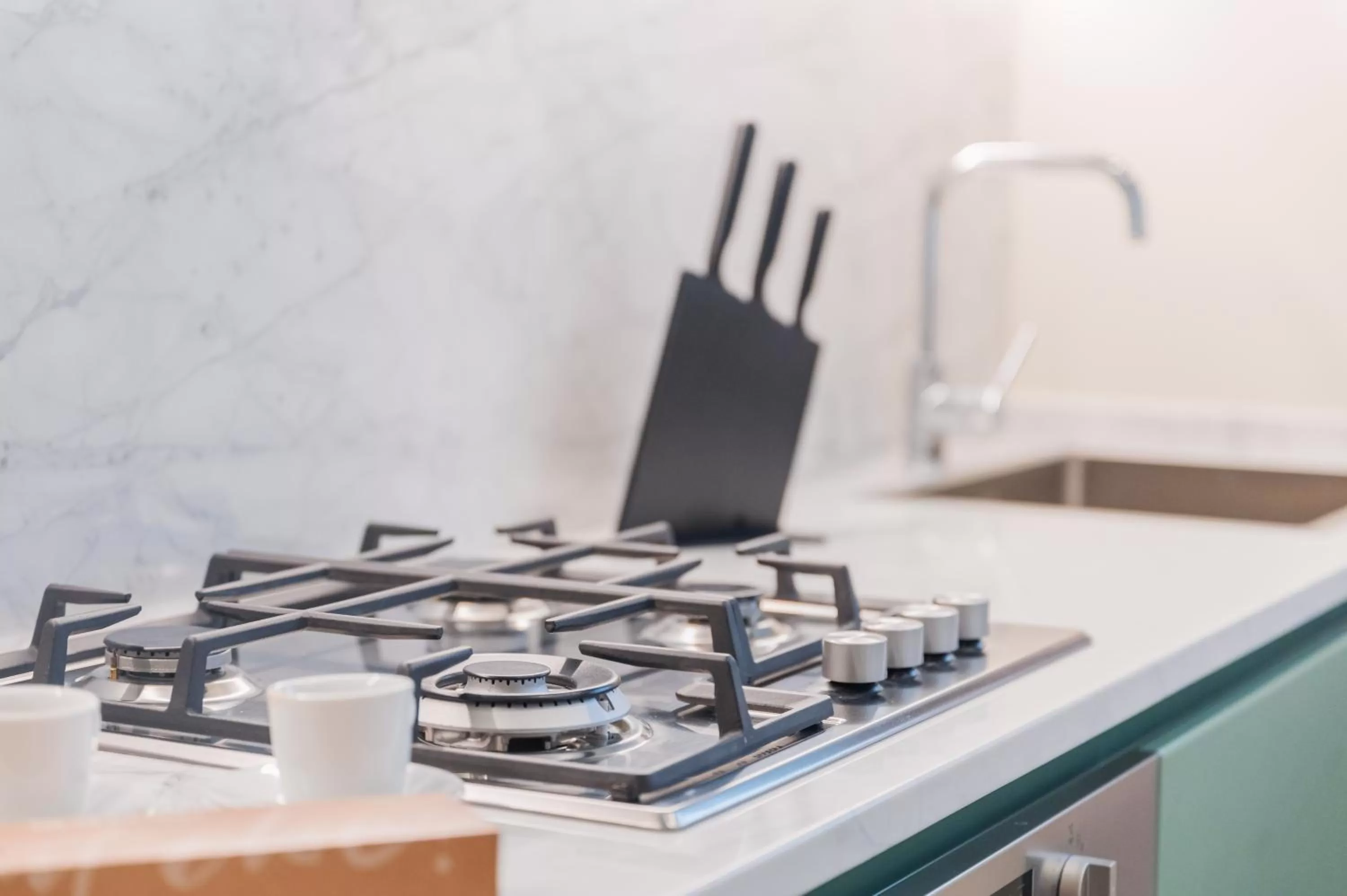 Kitchen or kitchenette in Naxi Suites