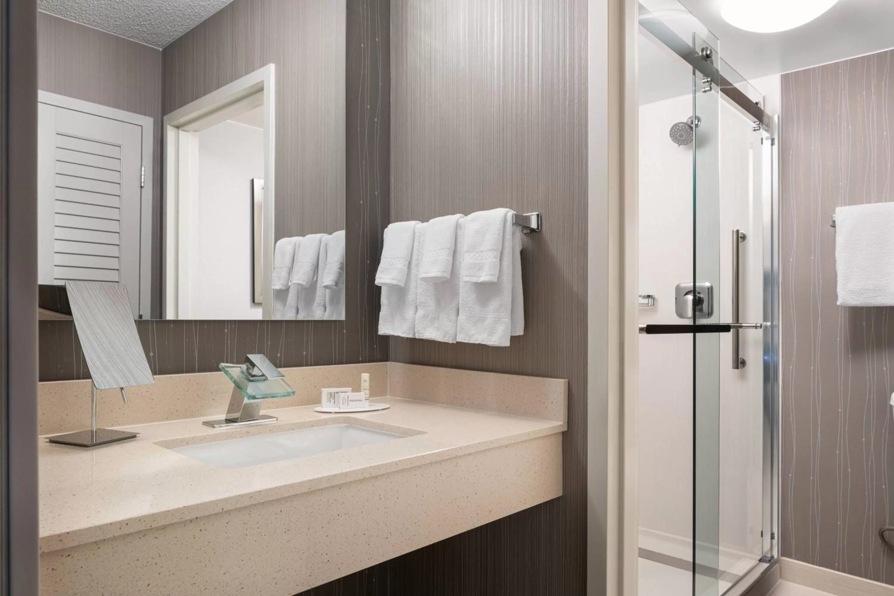 Bathroom in Courtyard by Marriott Las Vegas Convention Center
