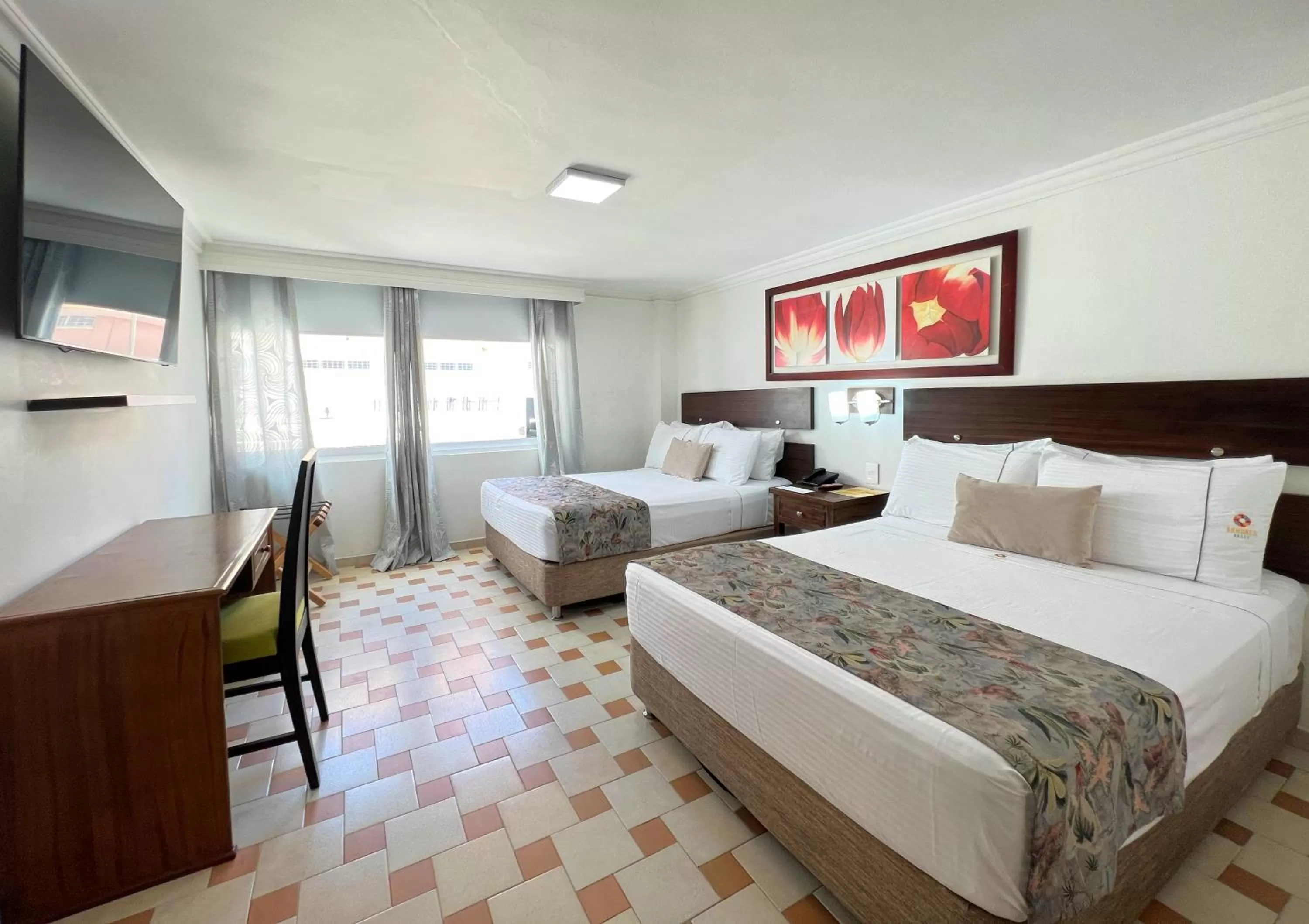 Bed in Hotel Arhuaco Rodadero