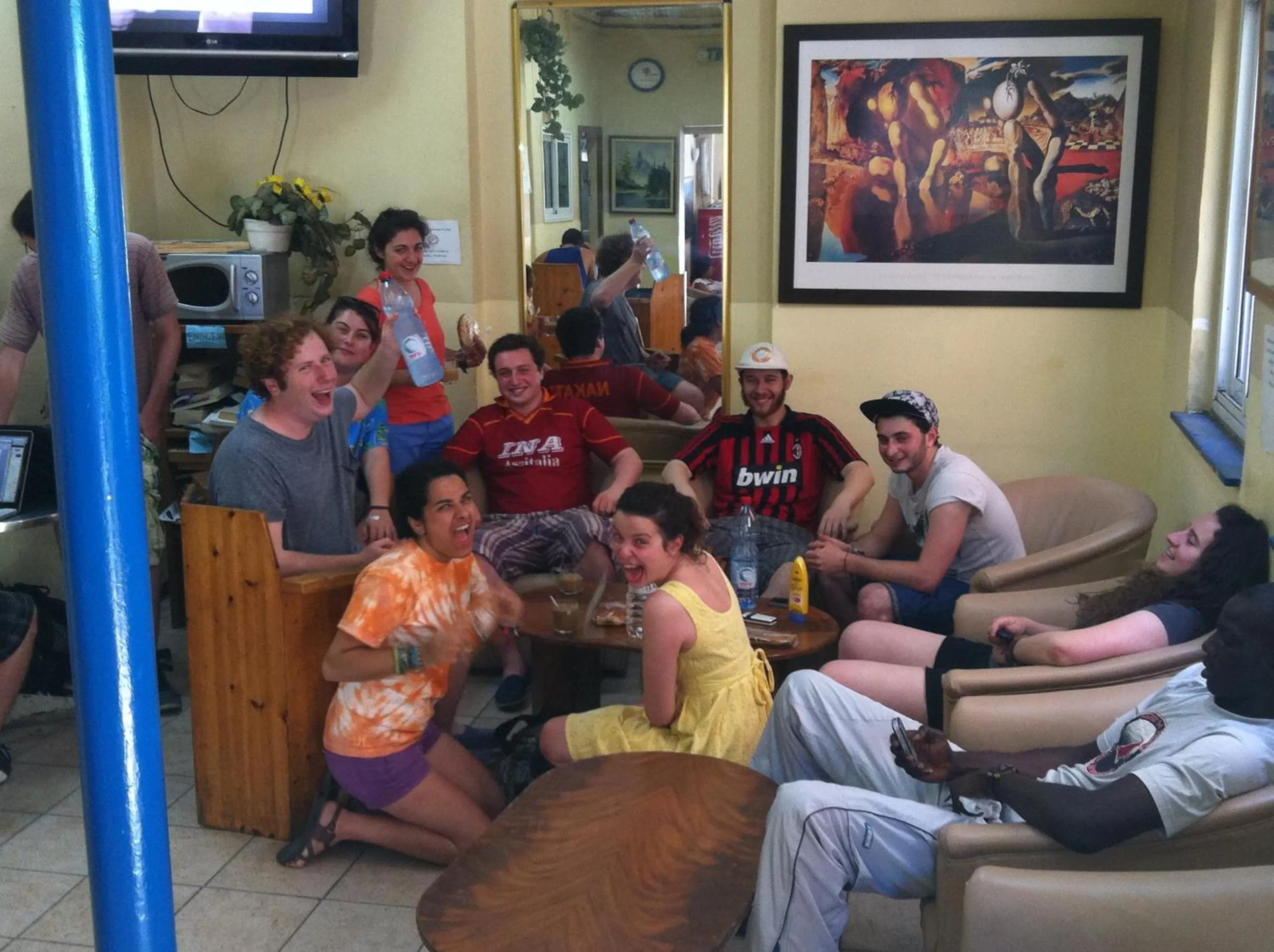 group of guests in Momo's Hostel