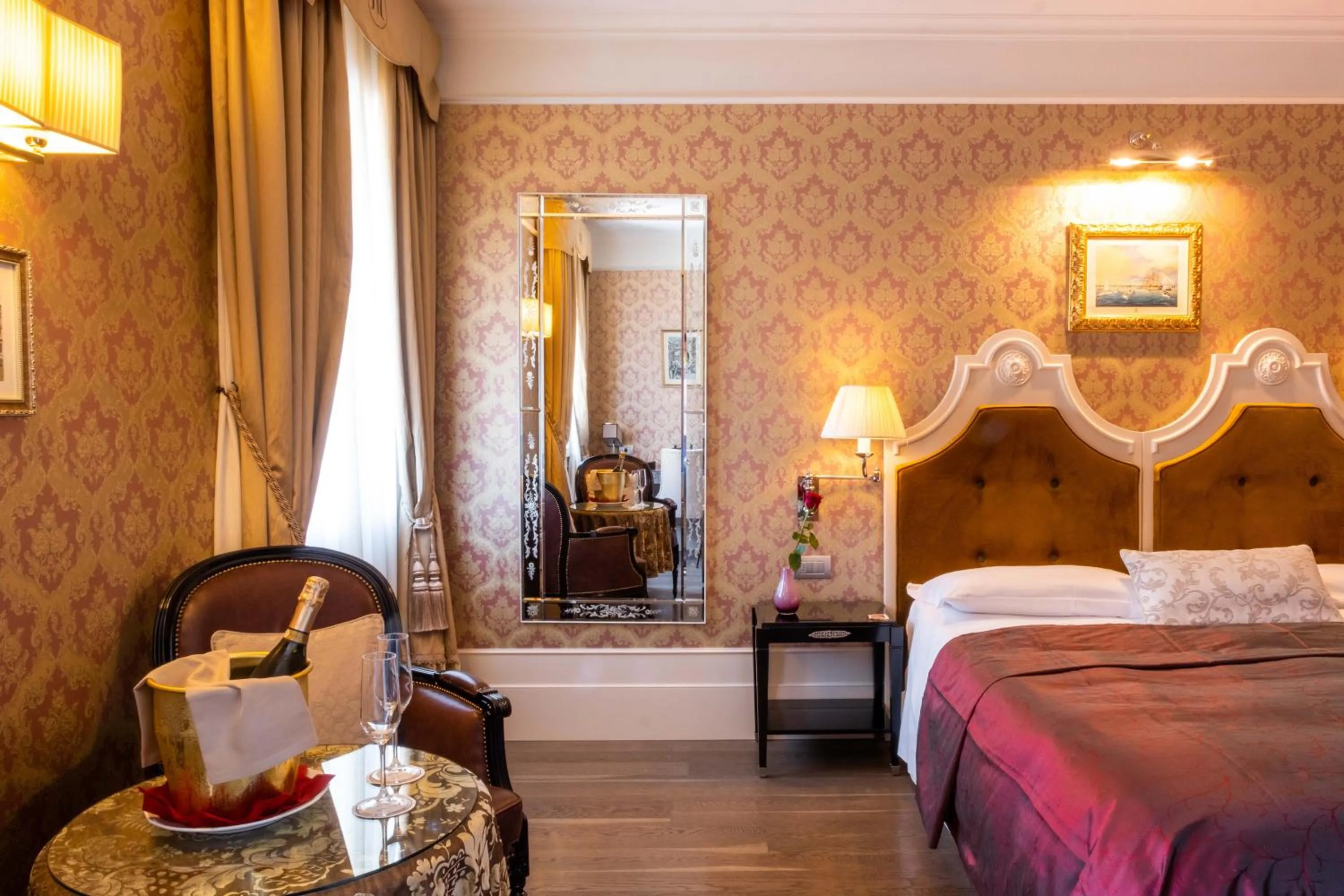 Bed in Hotel Moresco