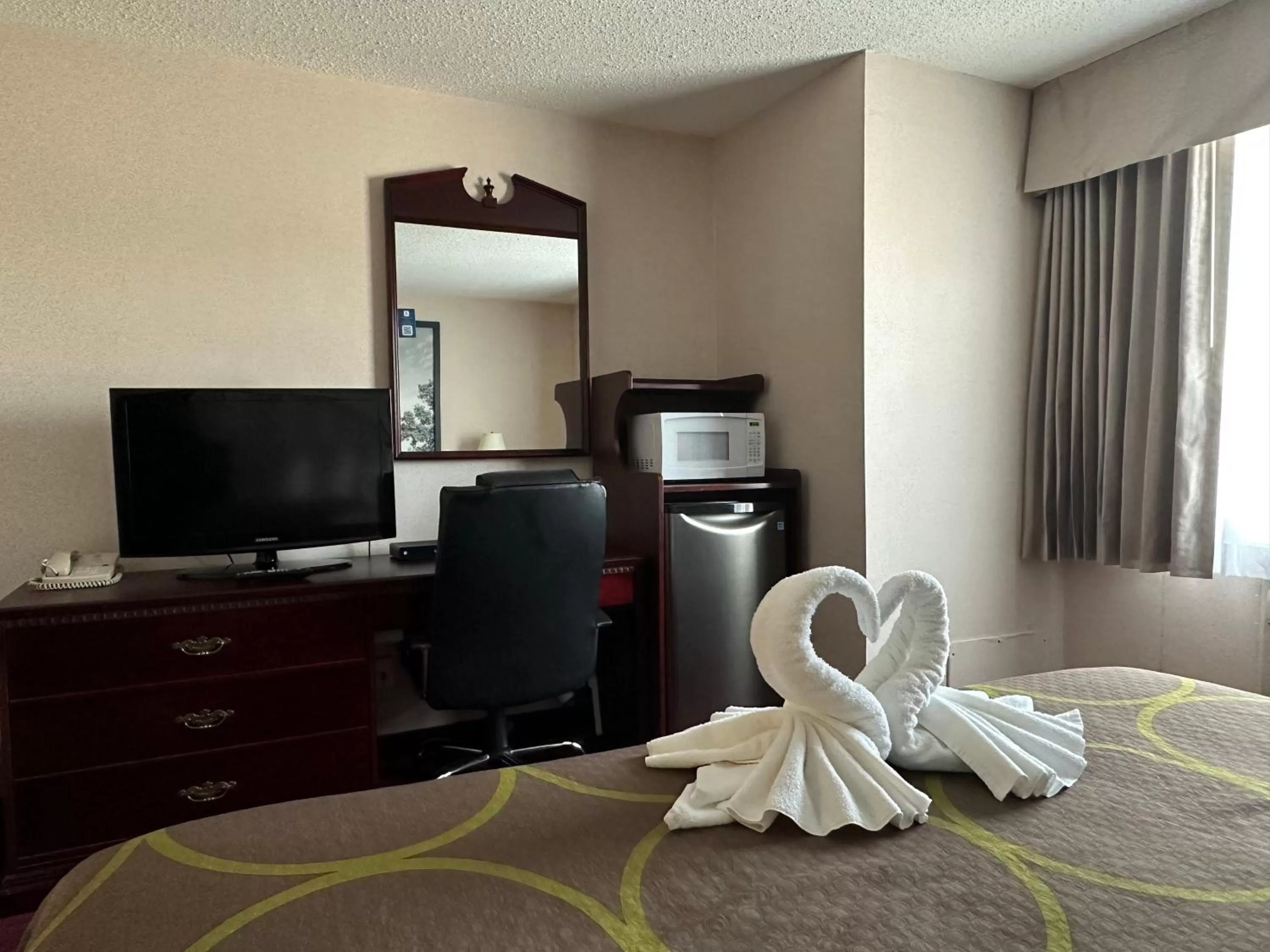 Bed in Super 8 by Wyndham Lethbridge