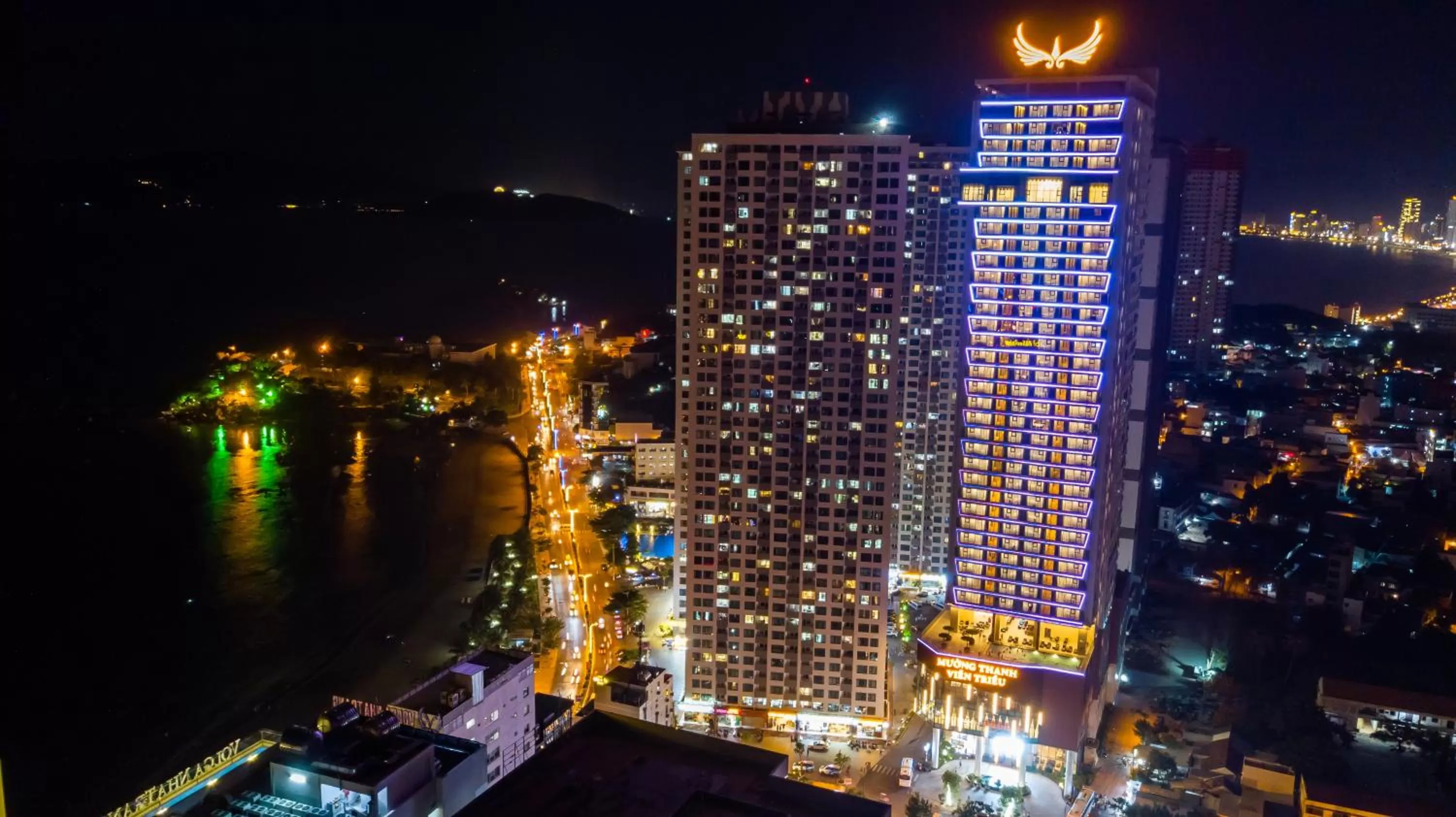 Bird's eye view in Muong Thanh Luxury Vien Trieu Nha Trang