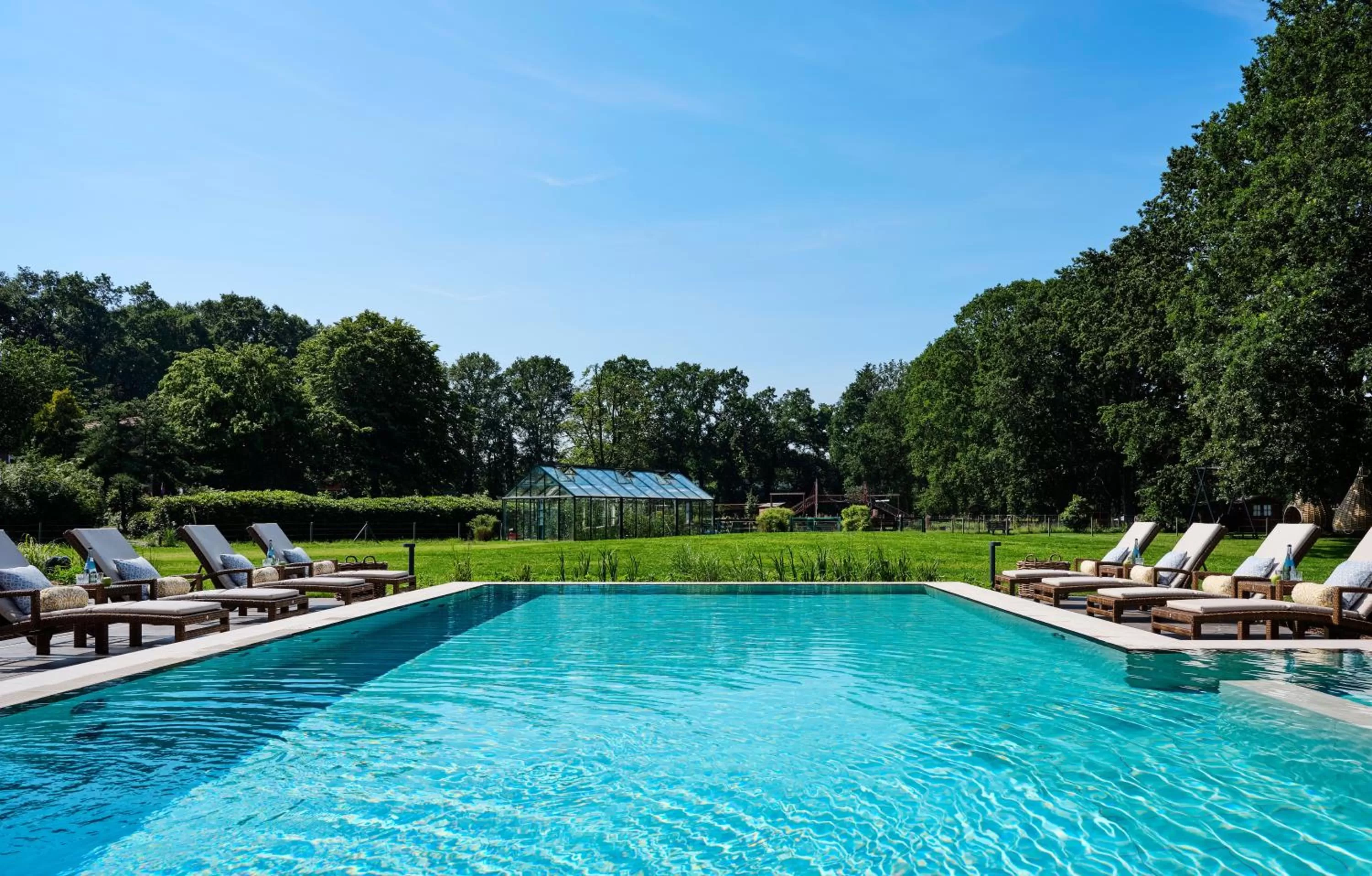 Swimming pool in Romantik Hotel Jagdhaus Eiden am See