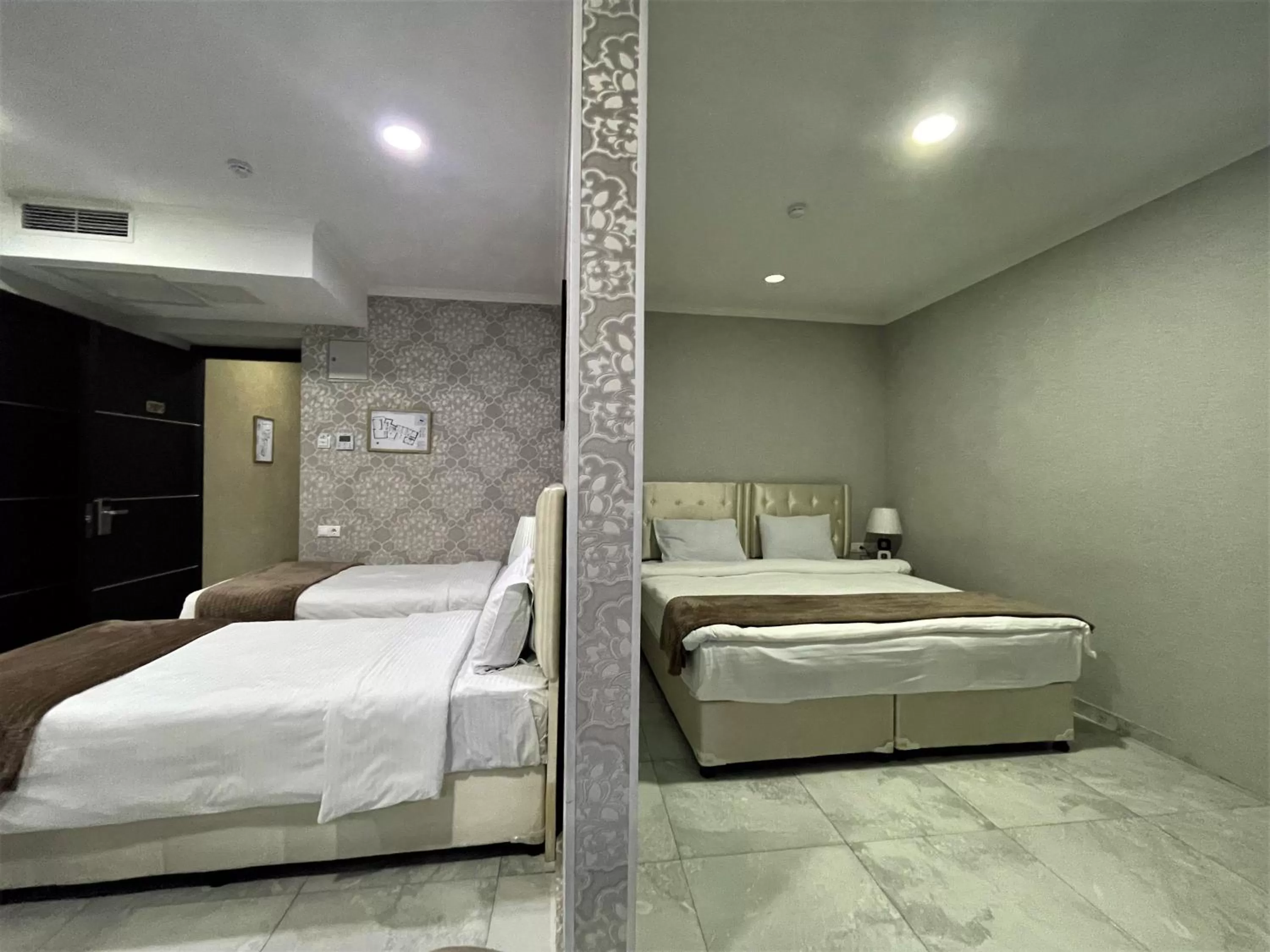 Bed in Hotel Aivani Old Tbilisi