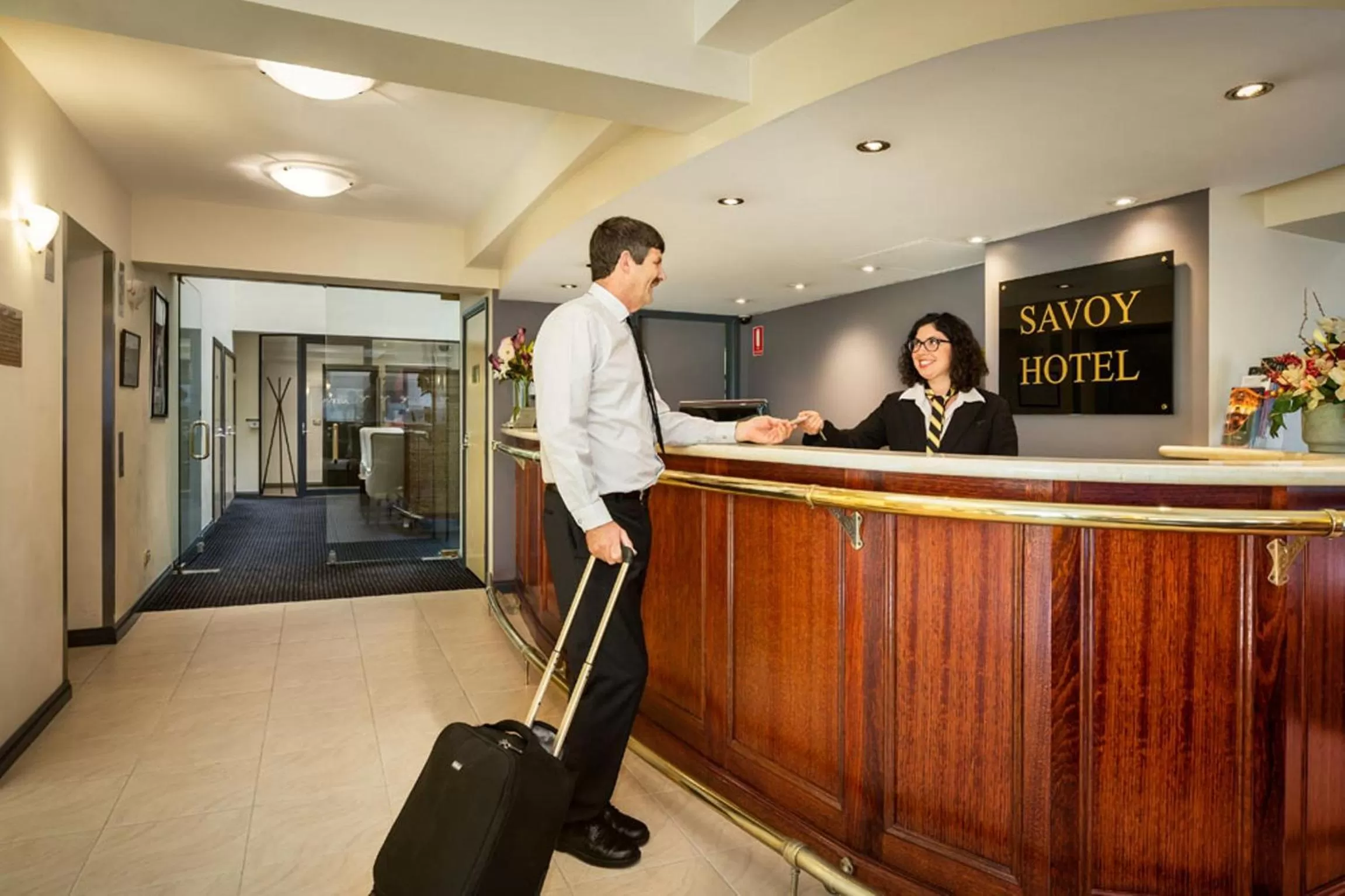 Lobby or reception in Quest Savoy