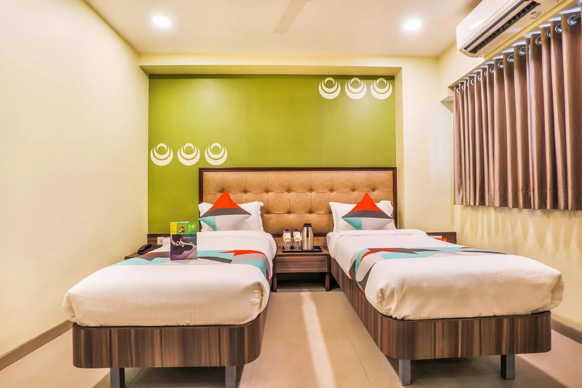 Bedroom, Bed in FabHotel Landmark Guestline Vashi