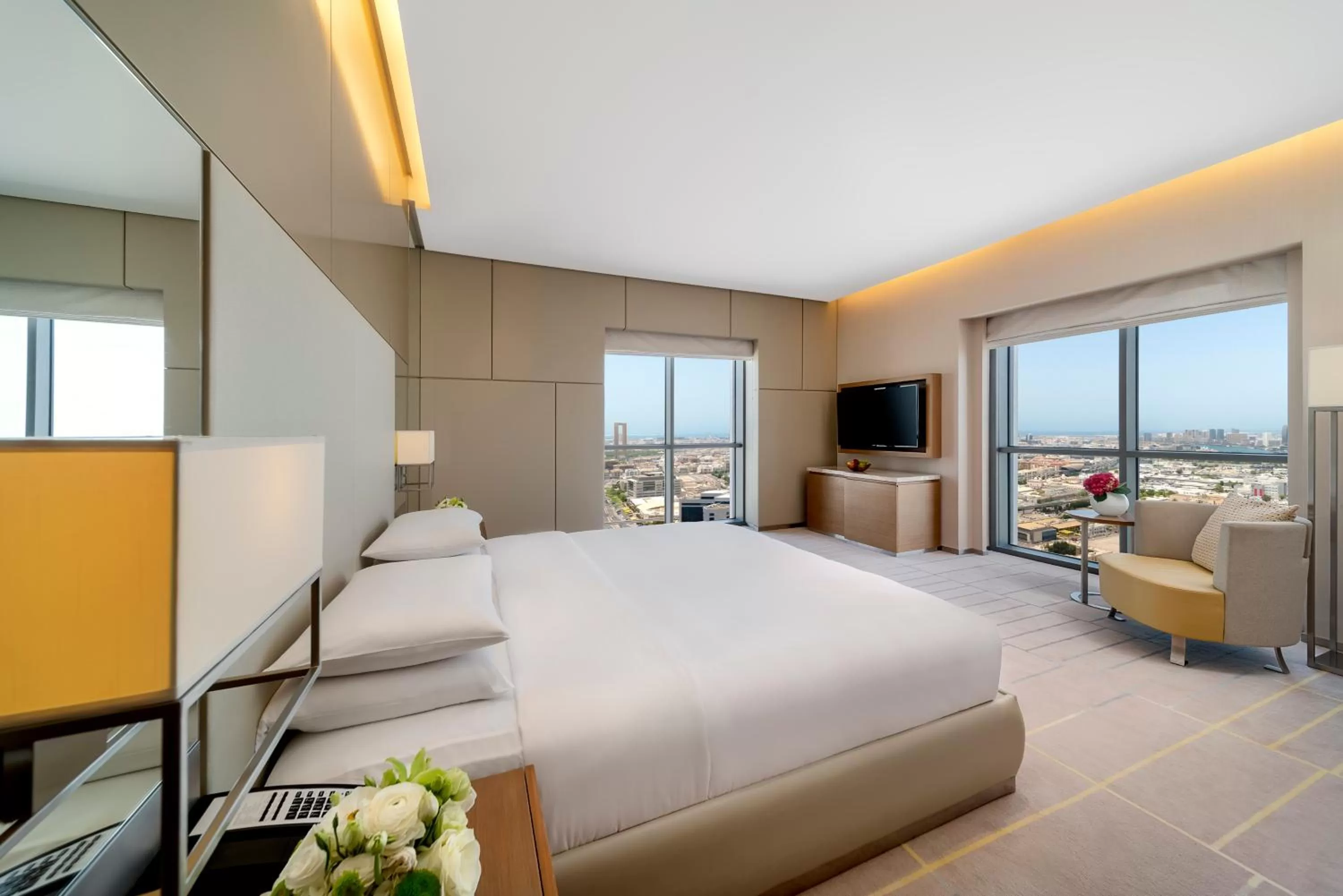 Photo of the whole room, Bed in Hyatt Regency Dubai Creek Heights