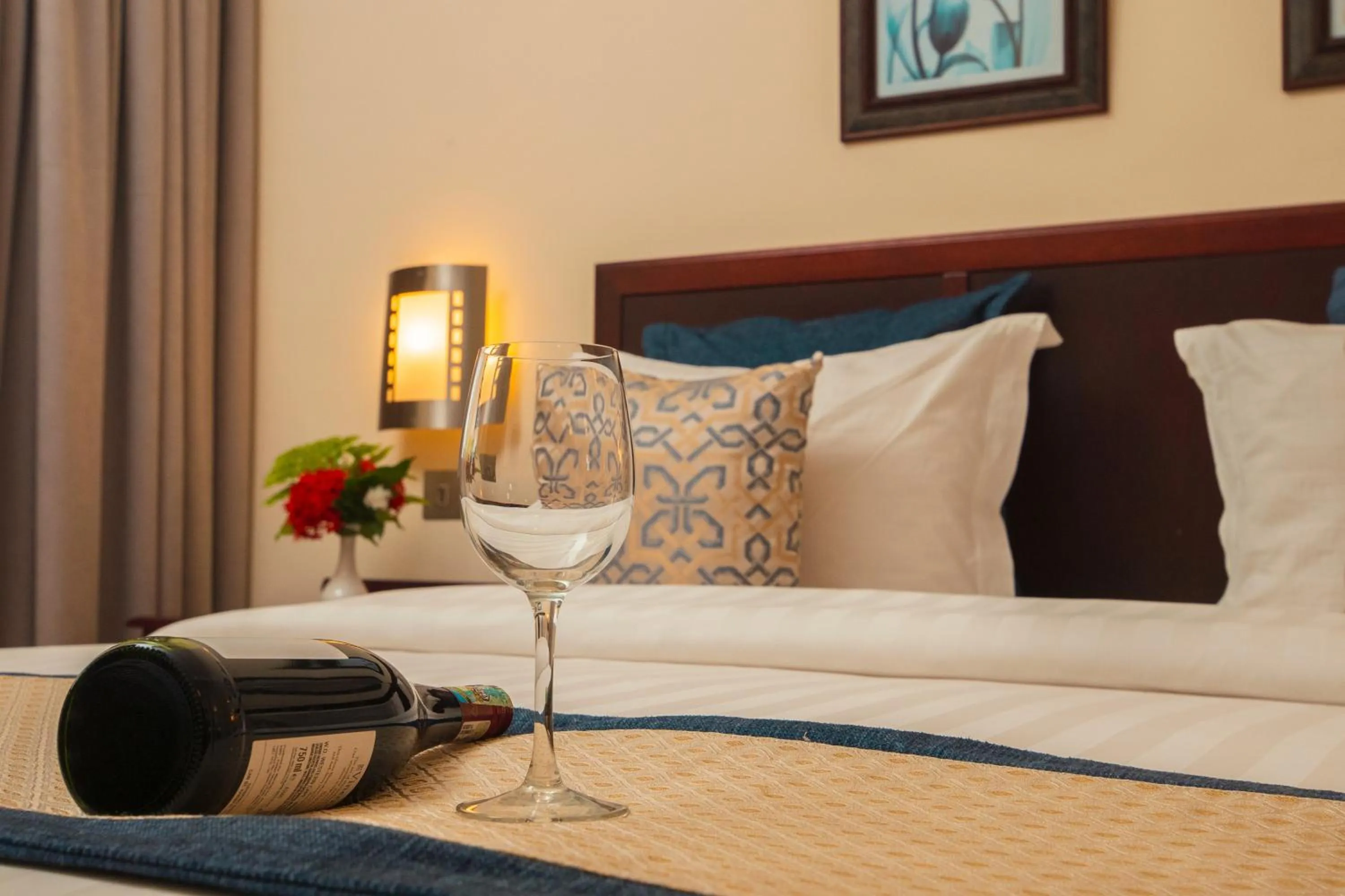 Bed in White Sands Hotel