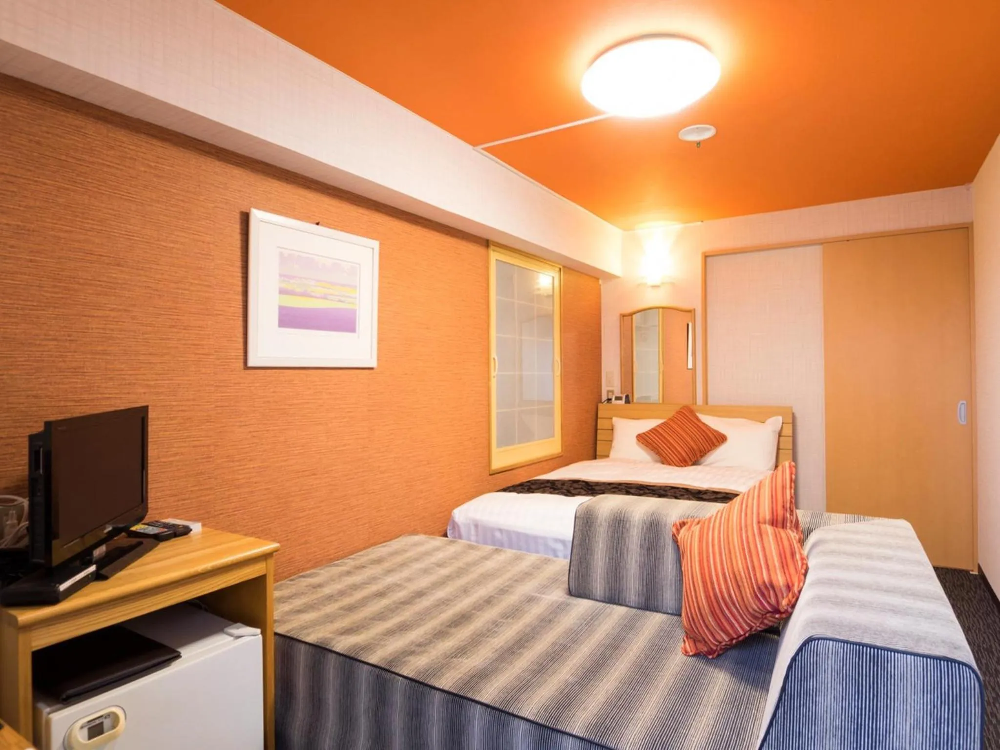 Photo of the whole room, Bed in Hotel AreaOne Kushiro