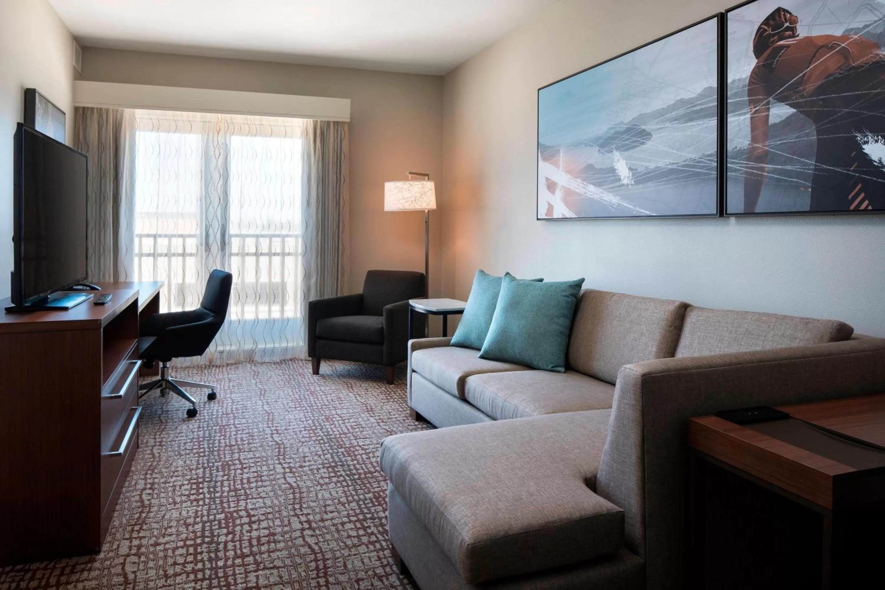 One-Bedroom Queen Suite with Sofa Bed - Hearing Accessible in Residence Inn by Marriott Redwood City San Carlos