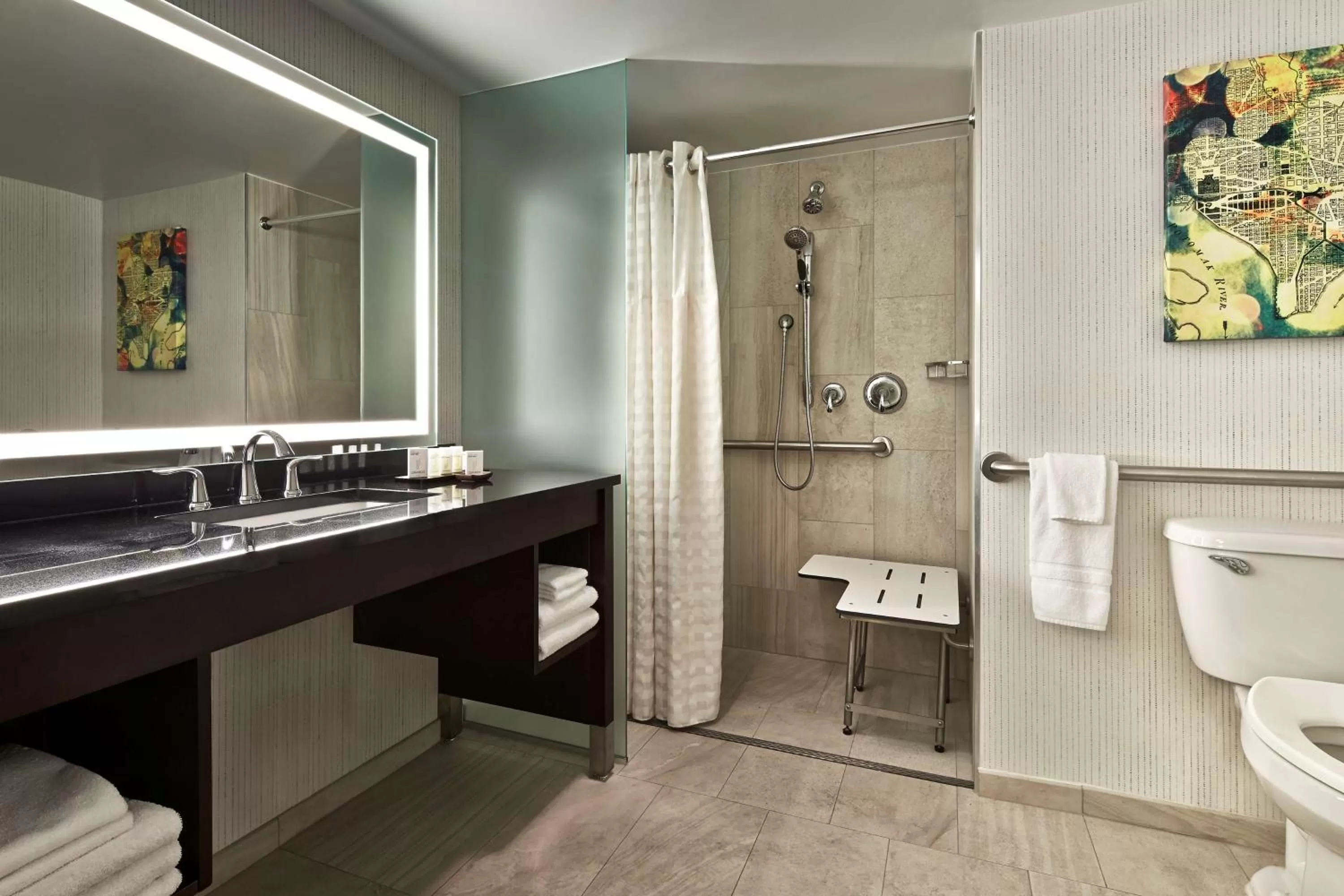 Bathroom in Embassy Suites by Hilton Washington DC Chevy Chase Pavilion