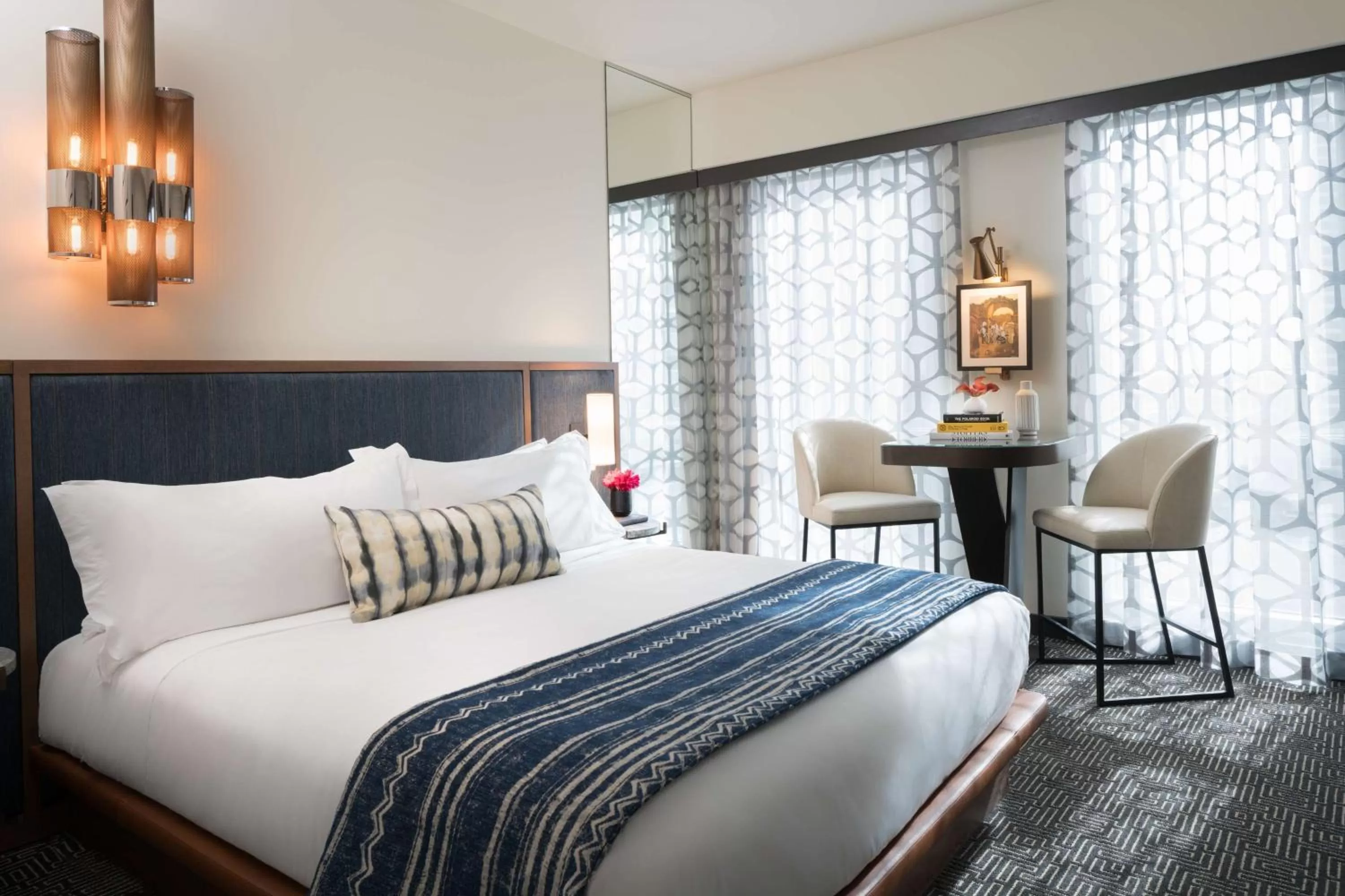 Bed in The Troubadour Hotel New Orleans