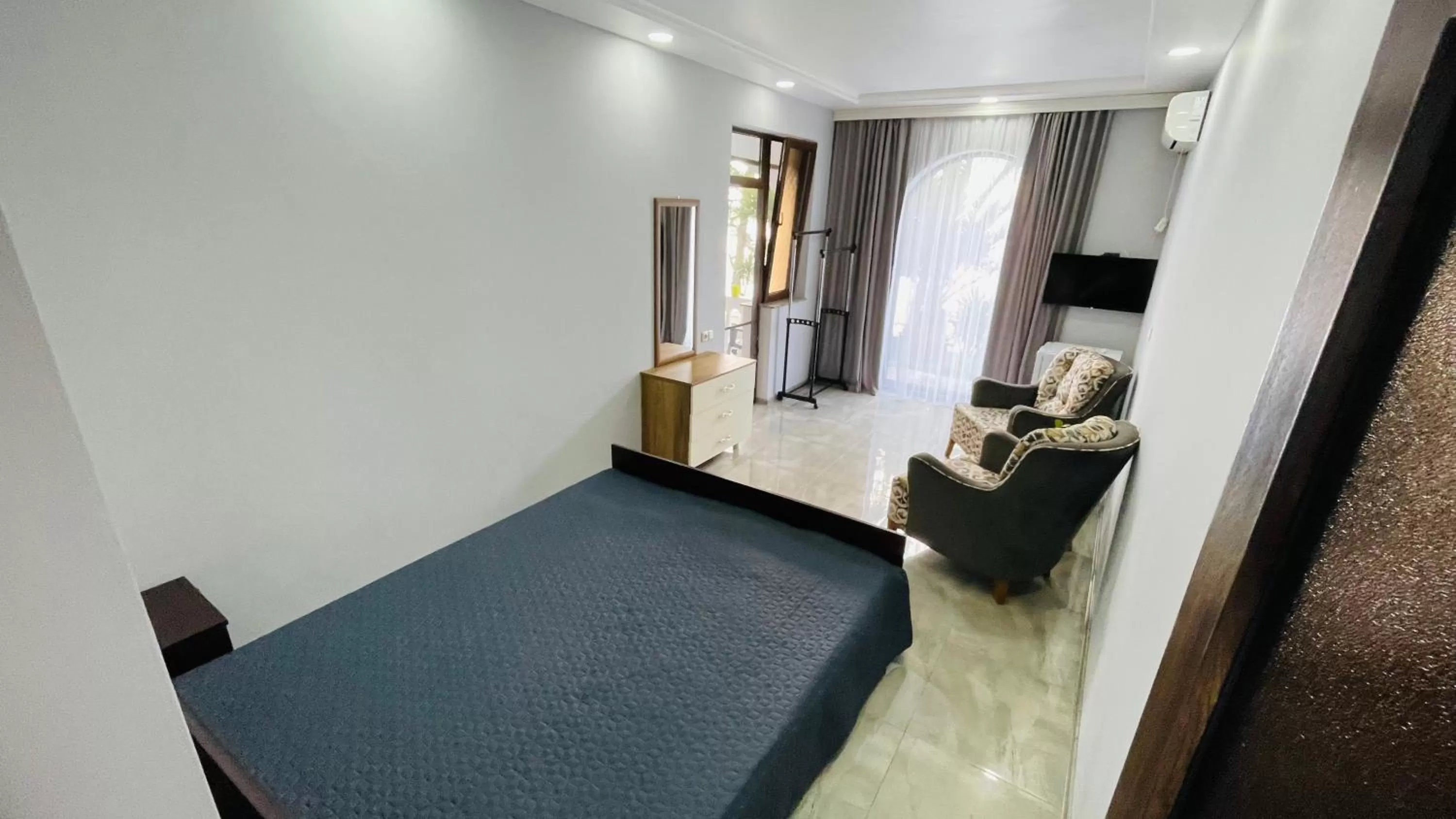 Bed in House at the Sea