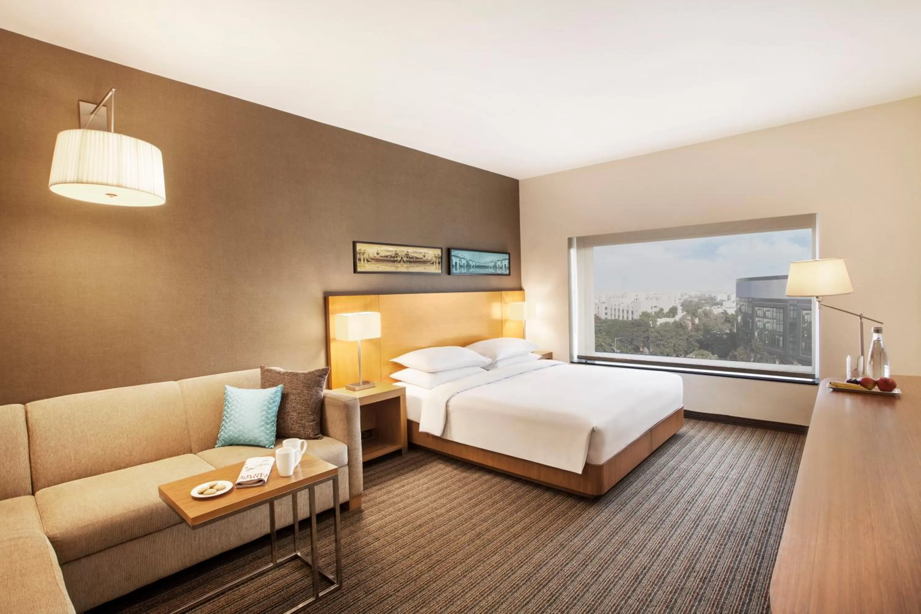 View (from property/room), Bed in Hyatt Place Hyderabad Banjara Hills