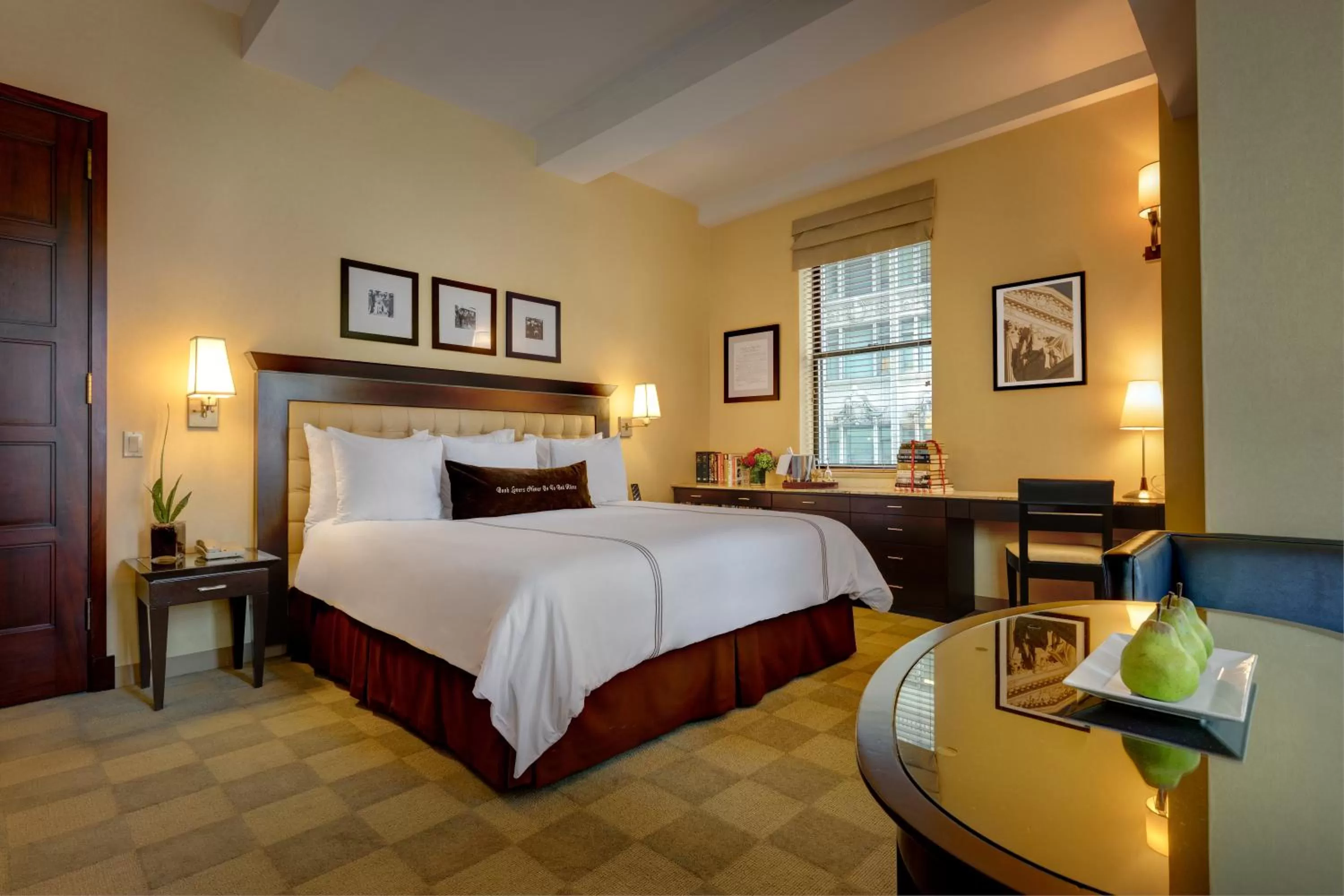 Bed in Library Hotel by Library Hotel Collection