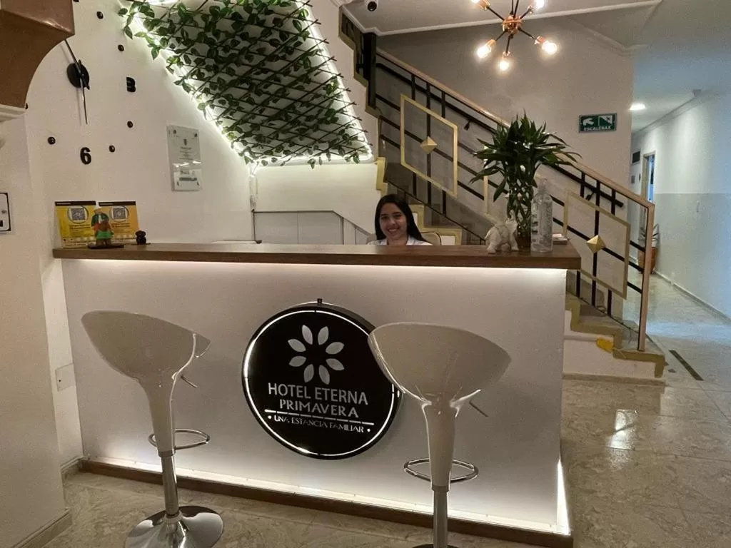 Lobby or reception in Hotel Eterna Primavera