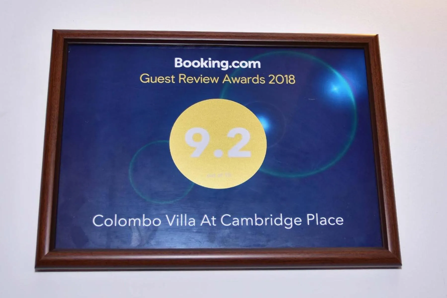 Certificate/Award in Colombo Villa