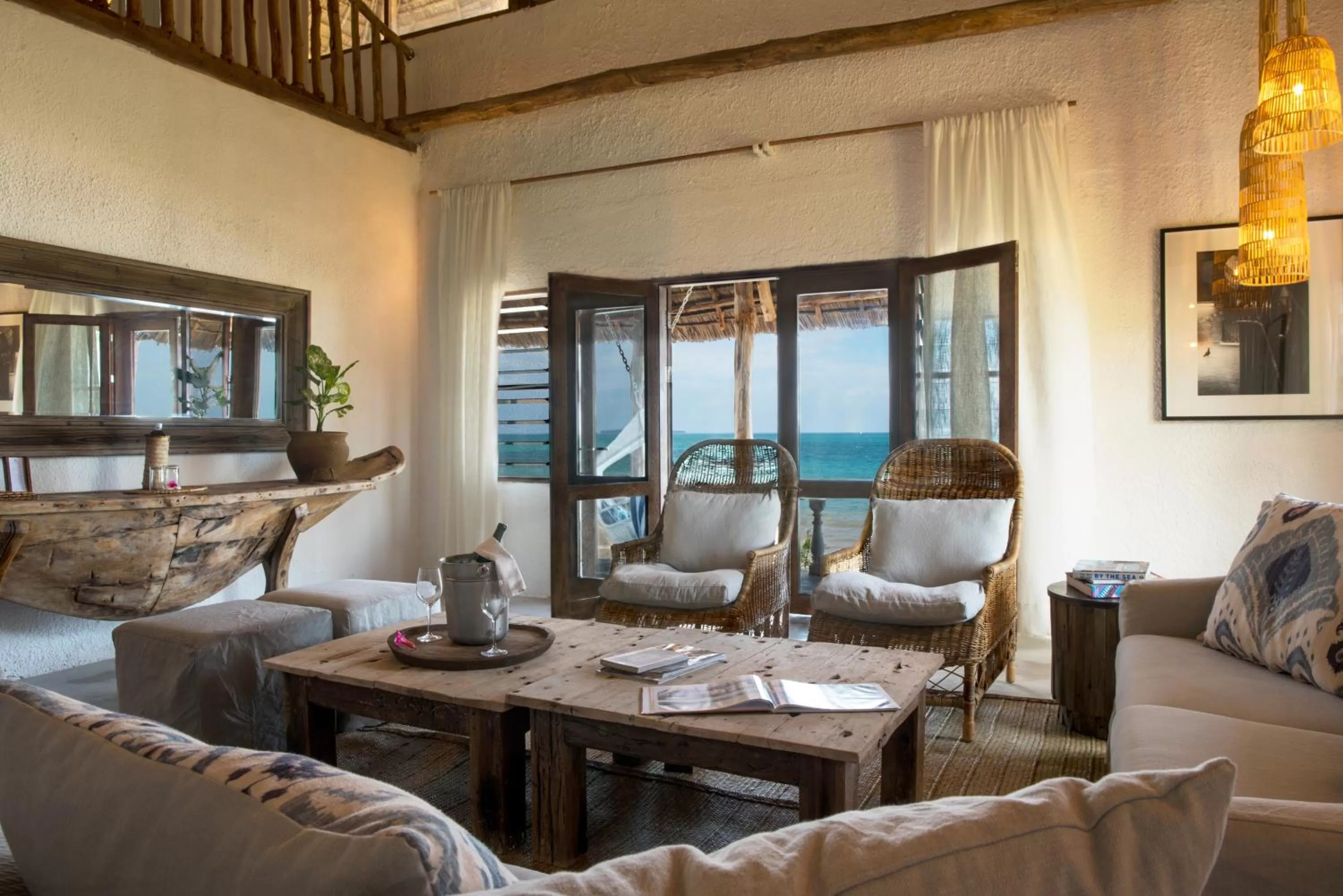 Living room in Chuini Zanzibar Lodge by NEWMARK
