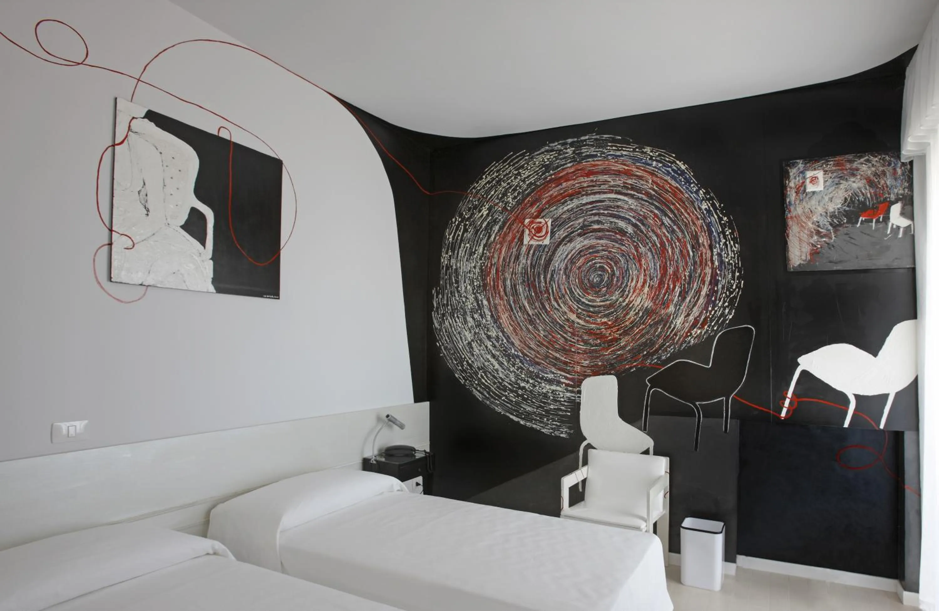 Decorative detail, Bed in Hotel Alexander Museum Palace