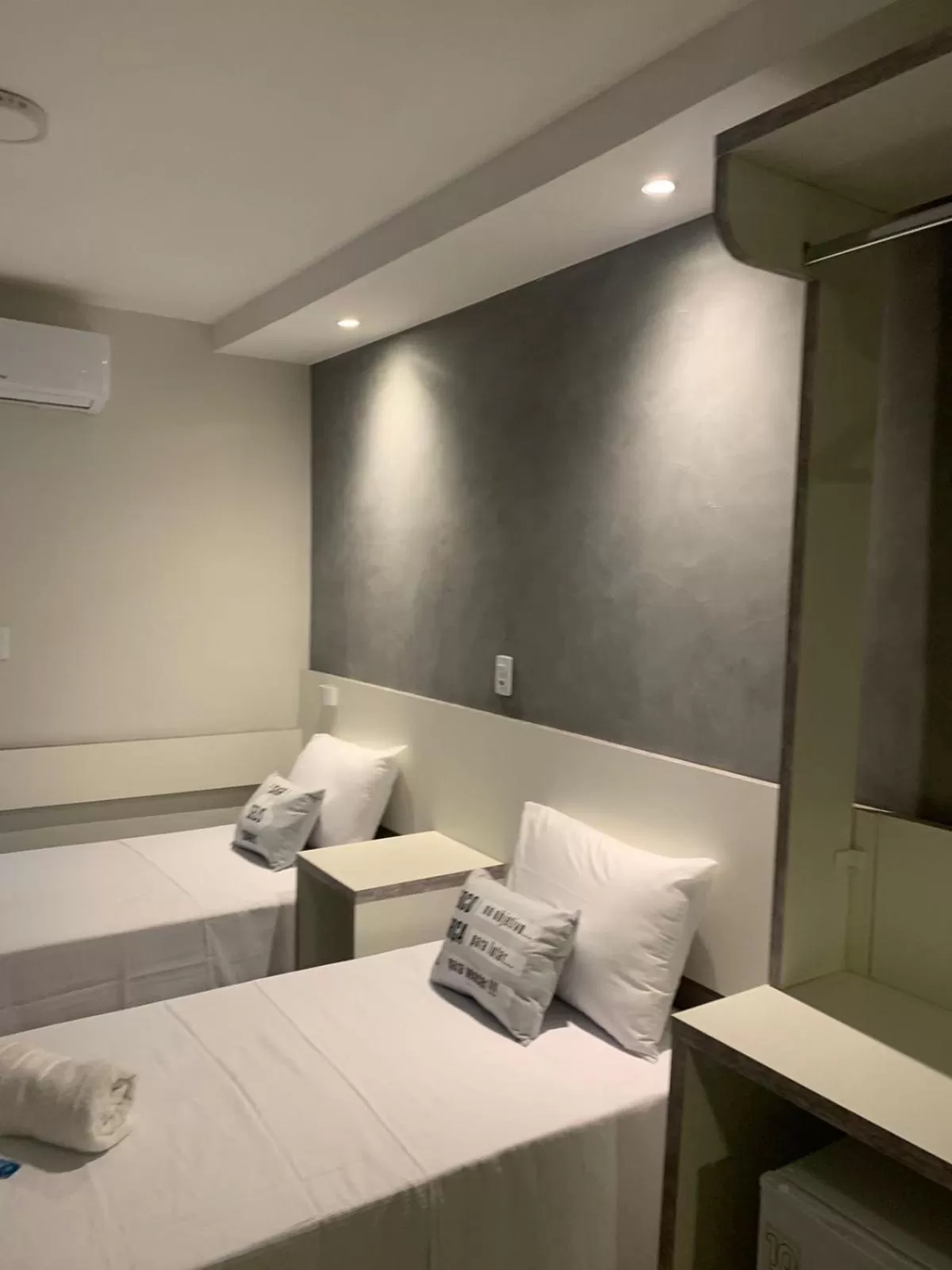 Bed in Hotel Dois Irmãos